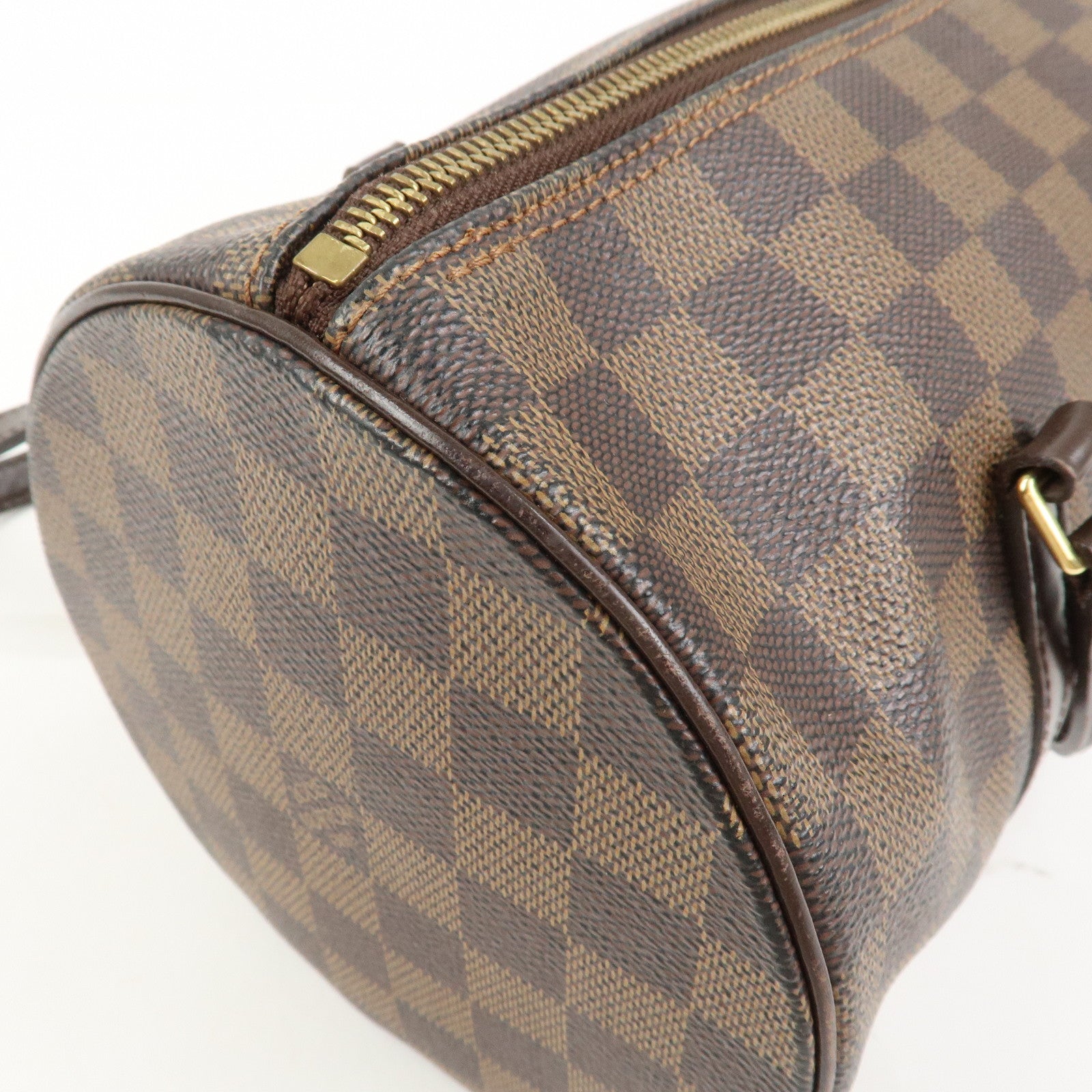 Louis Vuitton Damier Ebene Papillon 30 Hand Bag Brown N51303