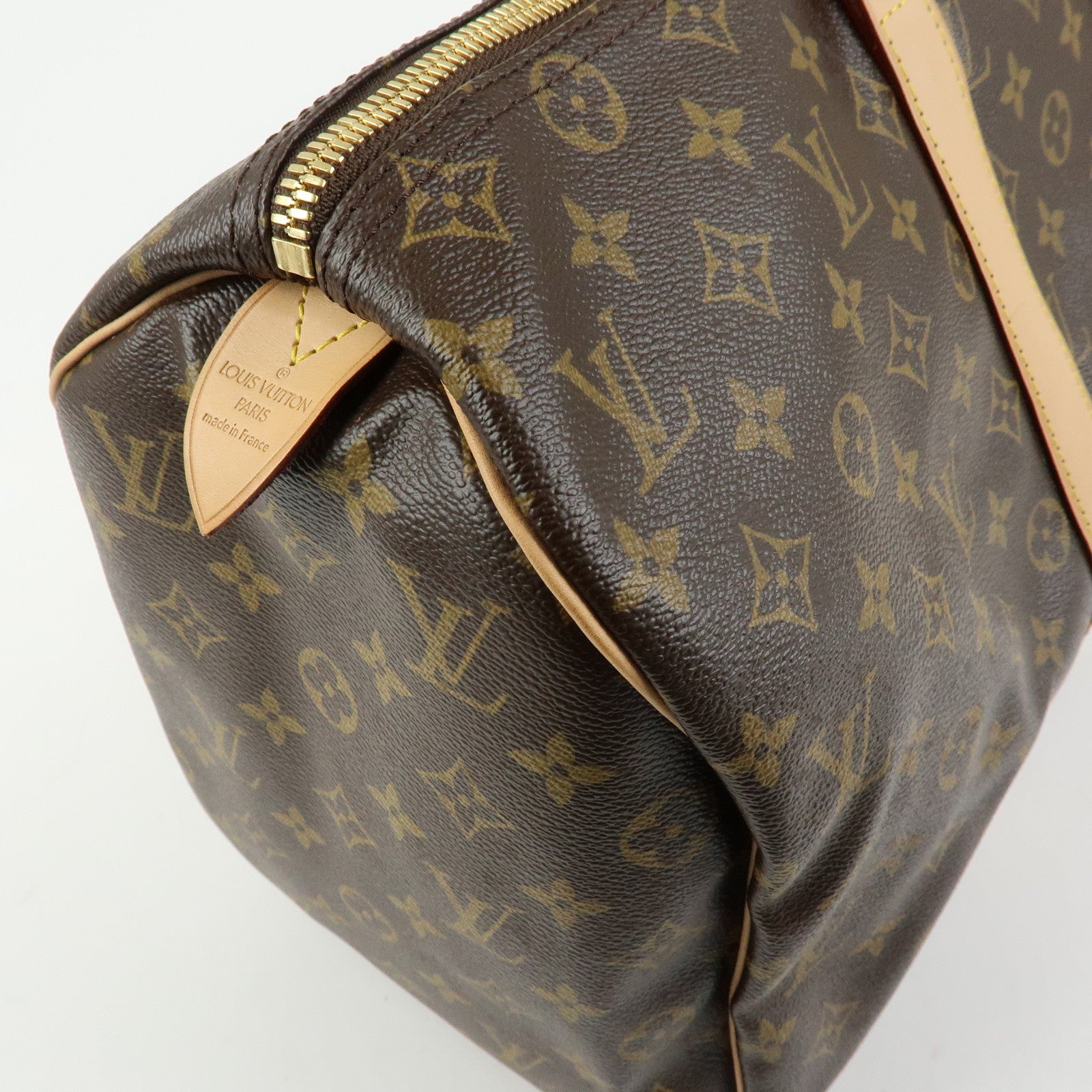 Louis Vuitton Monogram Keep All 45 Boston Bag Brown M41428