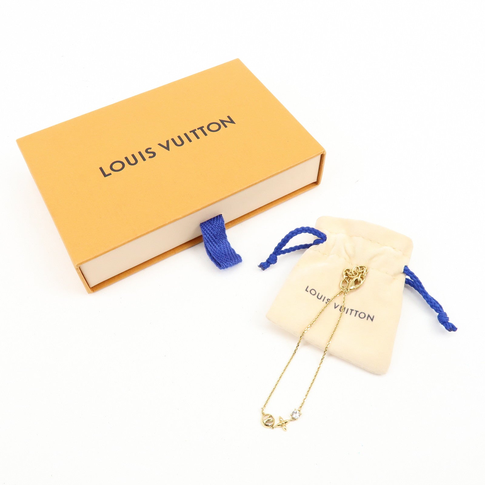 Louis Vuitton Petit Louis Metal Strass Bracelet Gold M00374