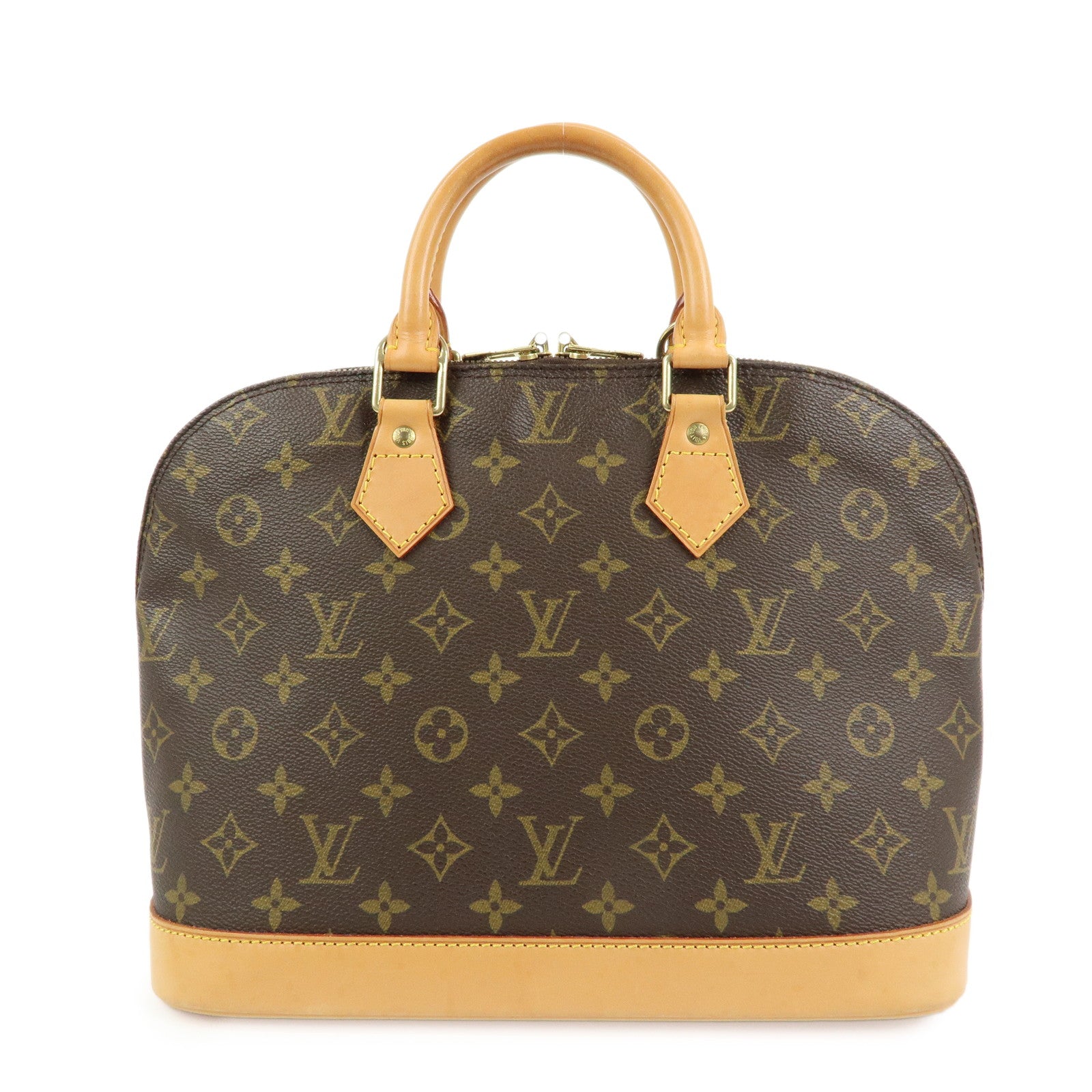 Louis Vuitton Monogram Alma Hand Bag Brown M51130