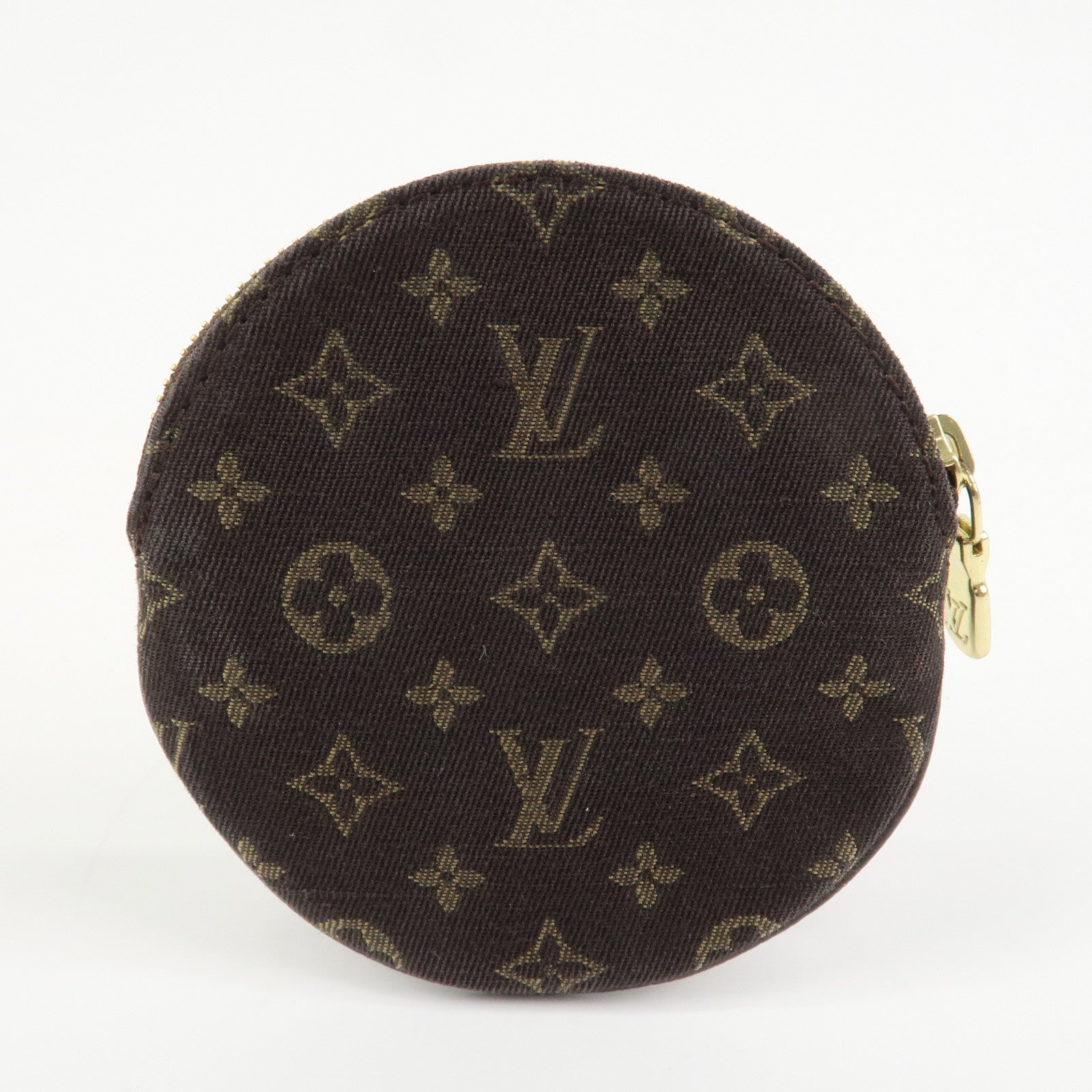 Louis Vuitton Mini Lin Porte Monnaie Round Coin Case M92453