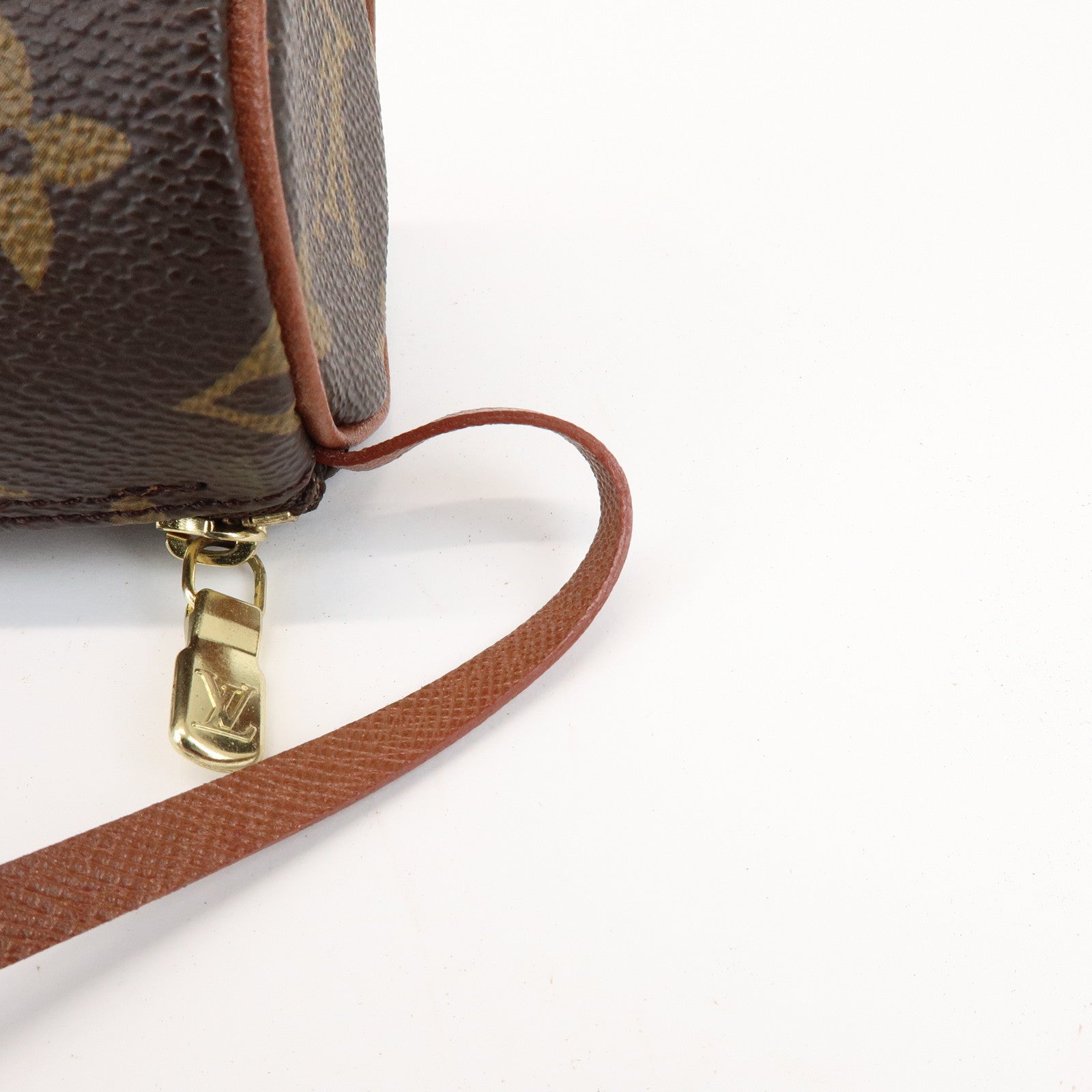 Louis Vuitton Monogram Mini Pouch for Papillon Bag Old Style Brown