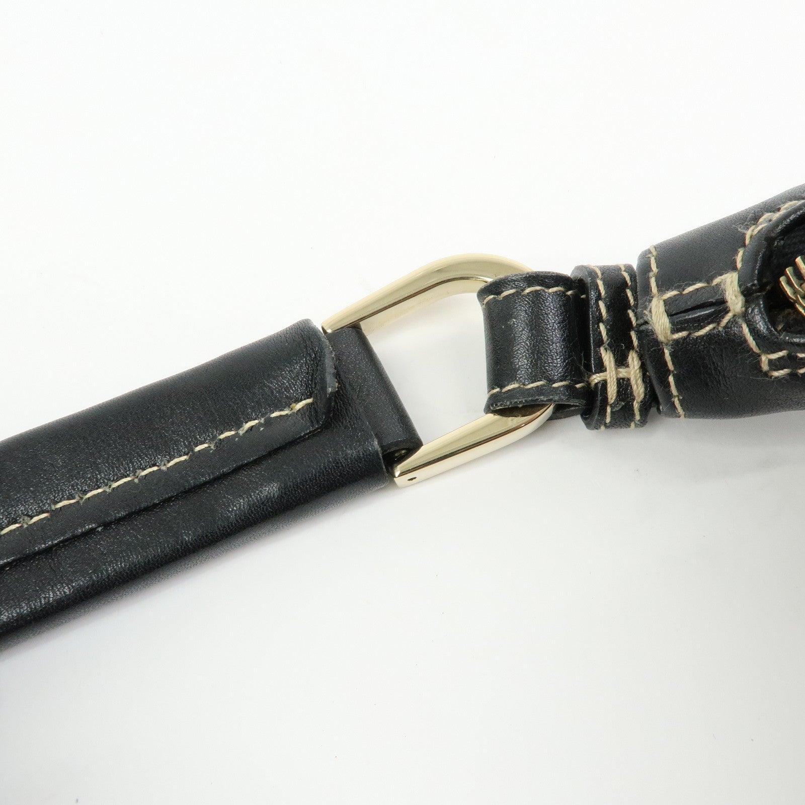 GUCCI Leather Shoulder Bag Hand Bag Black 73885