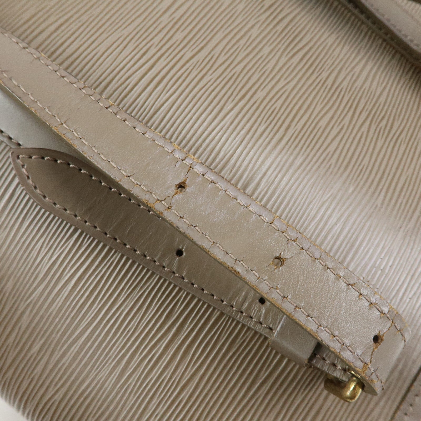 Louis Vuitton Epi Leather Bucket GM Tote Bag Shoulder Bag Gris