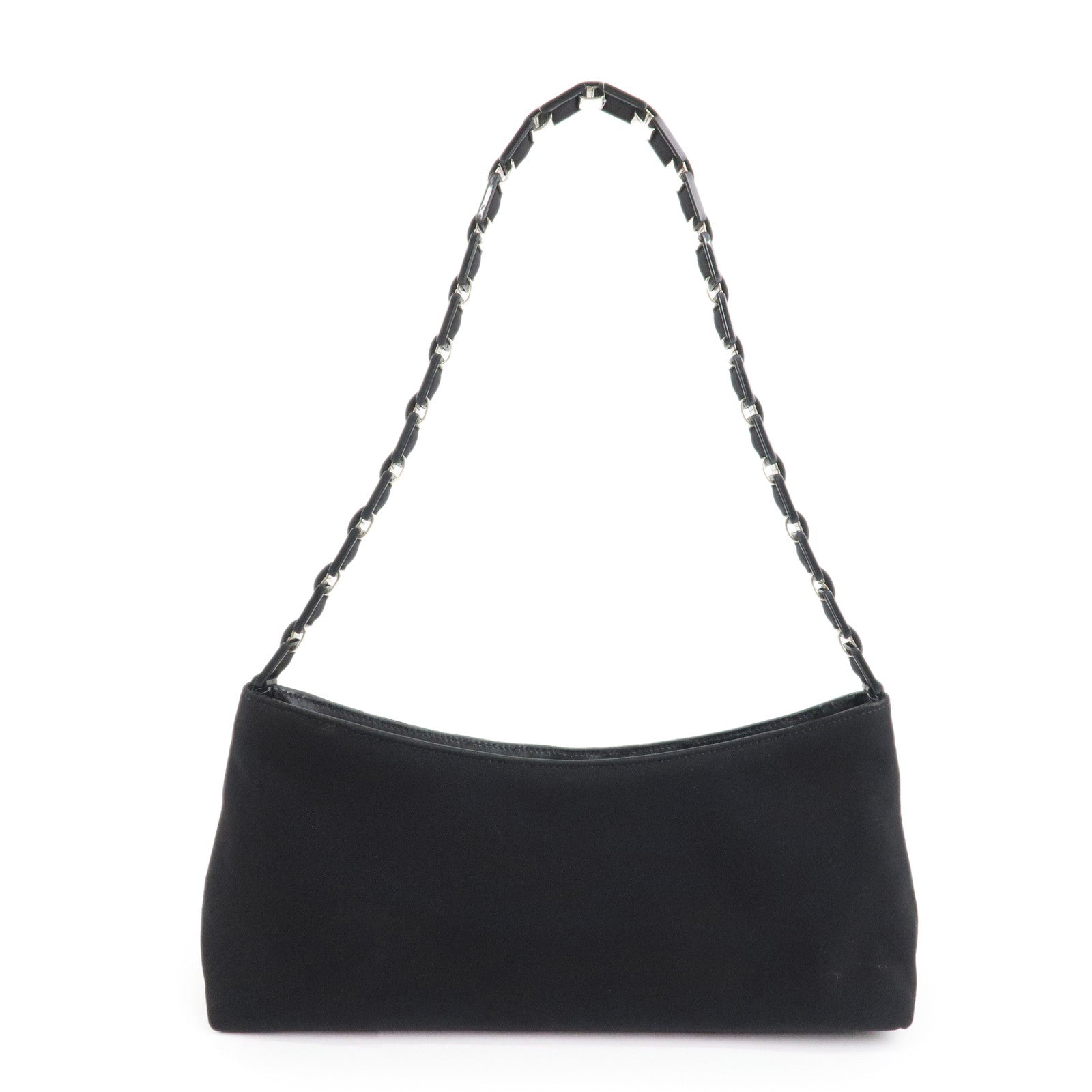 Ferragamo Nylon Shoulder Bag Hand Bag Black D21 9659