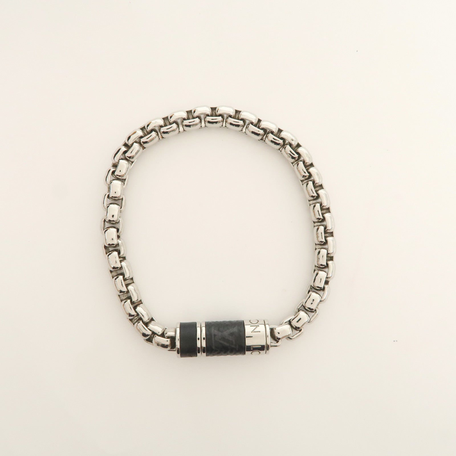 Louis Vuitton Monogram Eclips Monogram Metal Chain Bracelet M62592