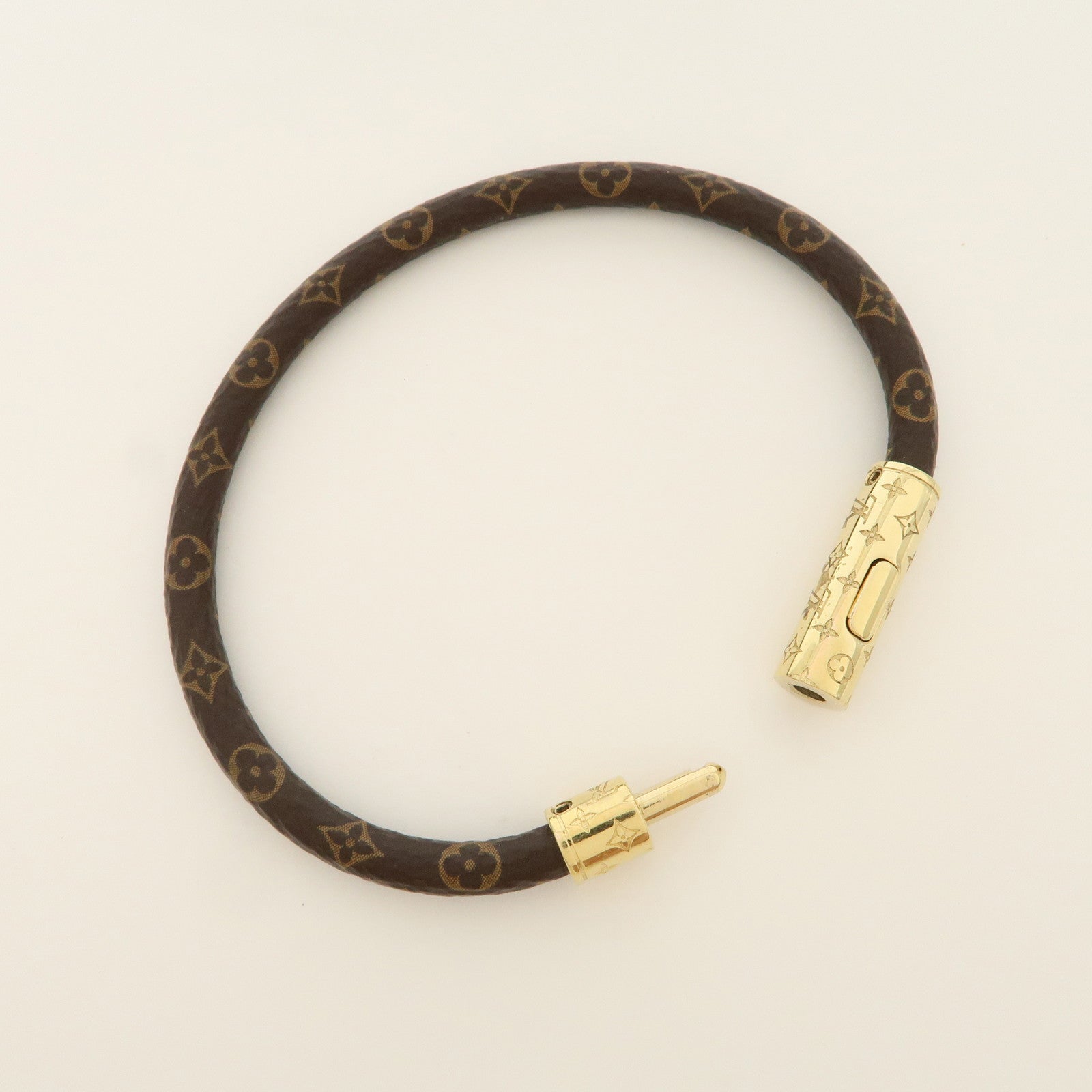 Louis Vuitton Monogram Canvas LV Confidential Bracelet Brown M8274
