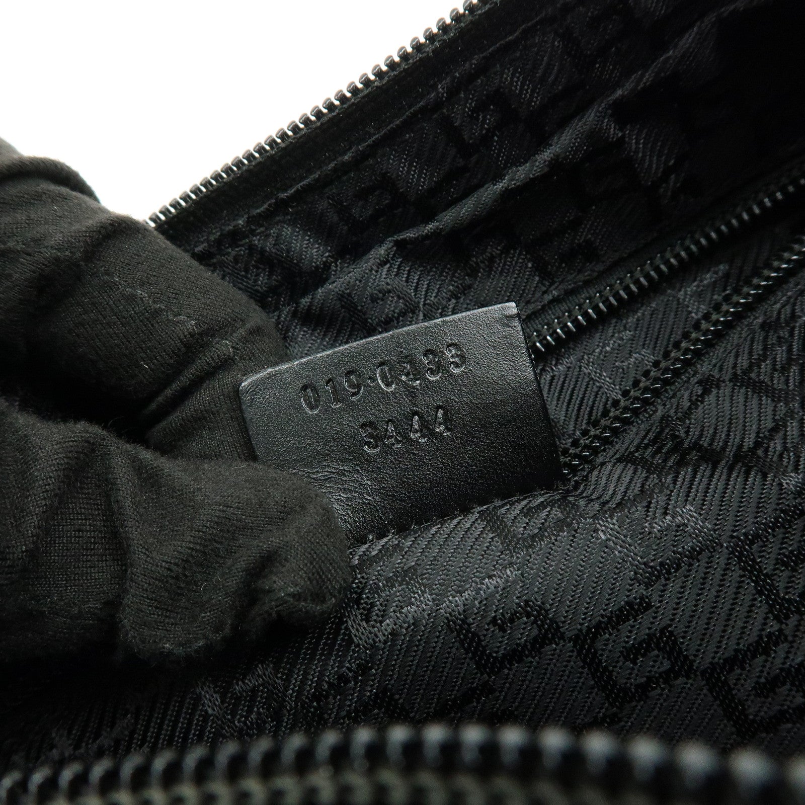 GUCCI Canvas Leather Shoulder Bag Crossbody Bag Black 019・0433