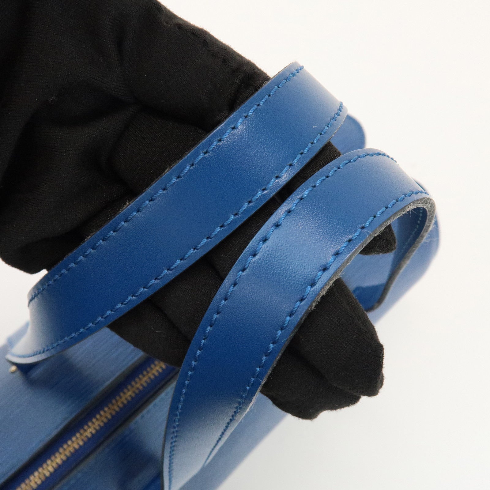 Louis Vuitton Epi Soufflot Shoulder Bag Hand Bag Toledo Blue M52225