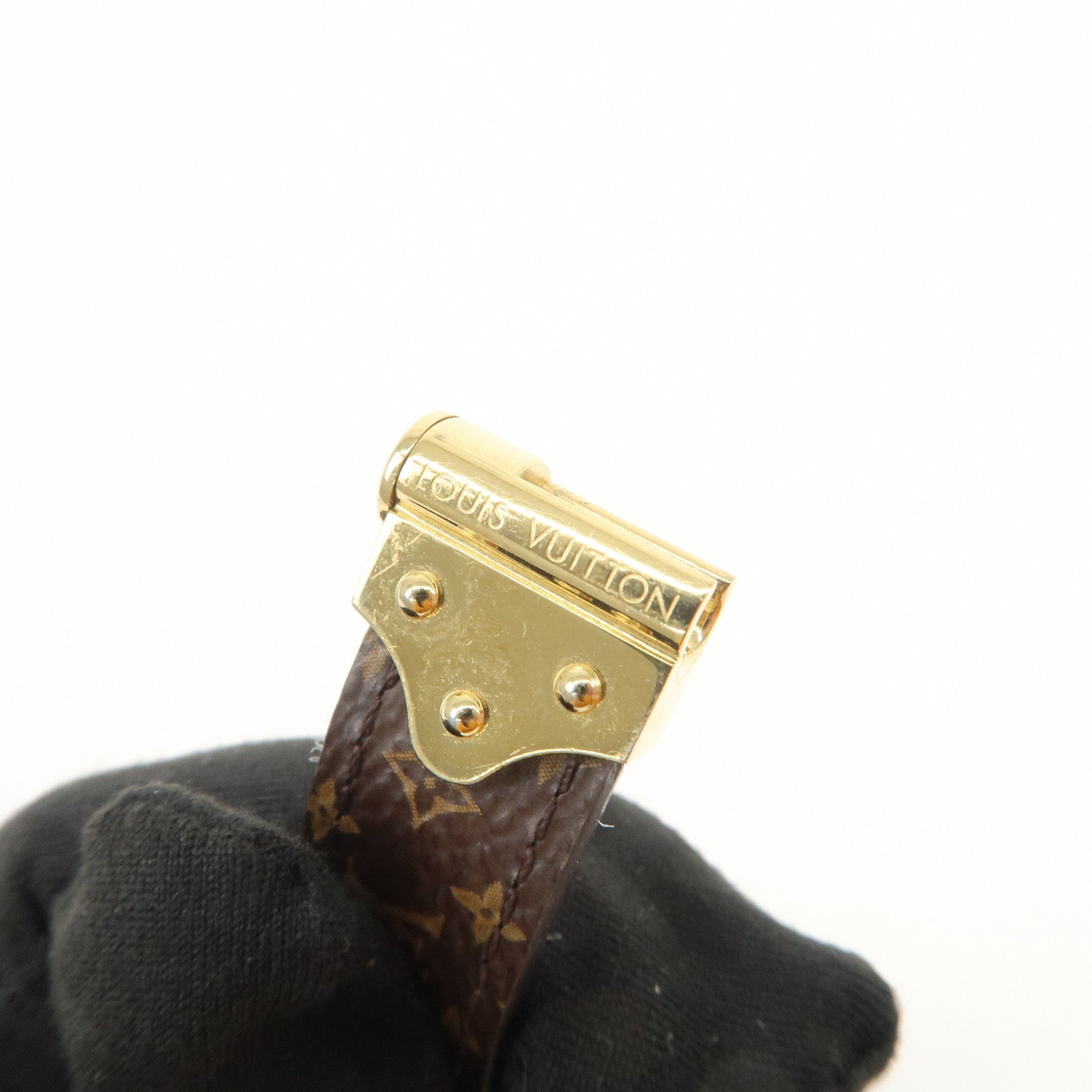 Louis Vuitton Monogram Bracelet Spirit Size 17 Brown M8112F
