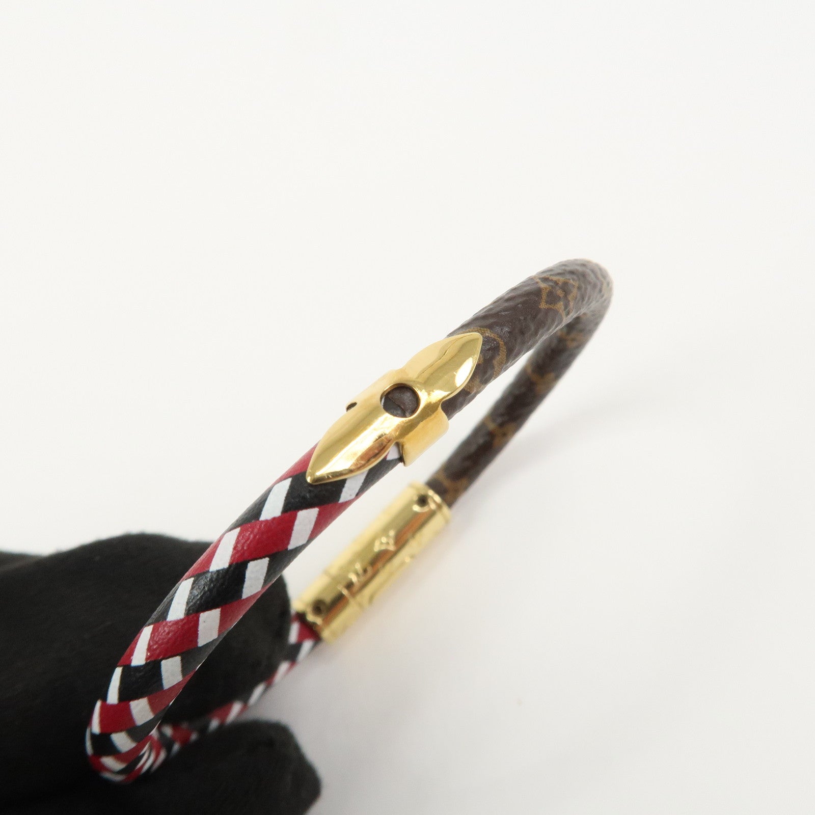 Louis Vuitton Monogram Bracelet Daily Escape Brown Multicolor M8010