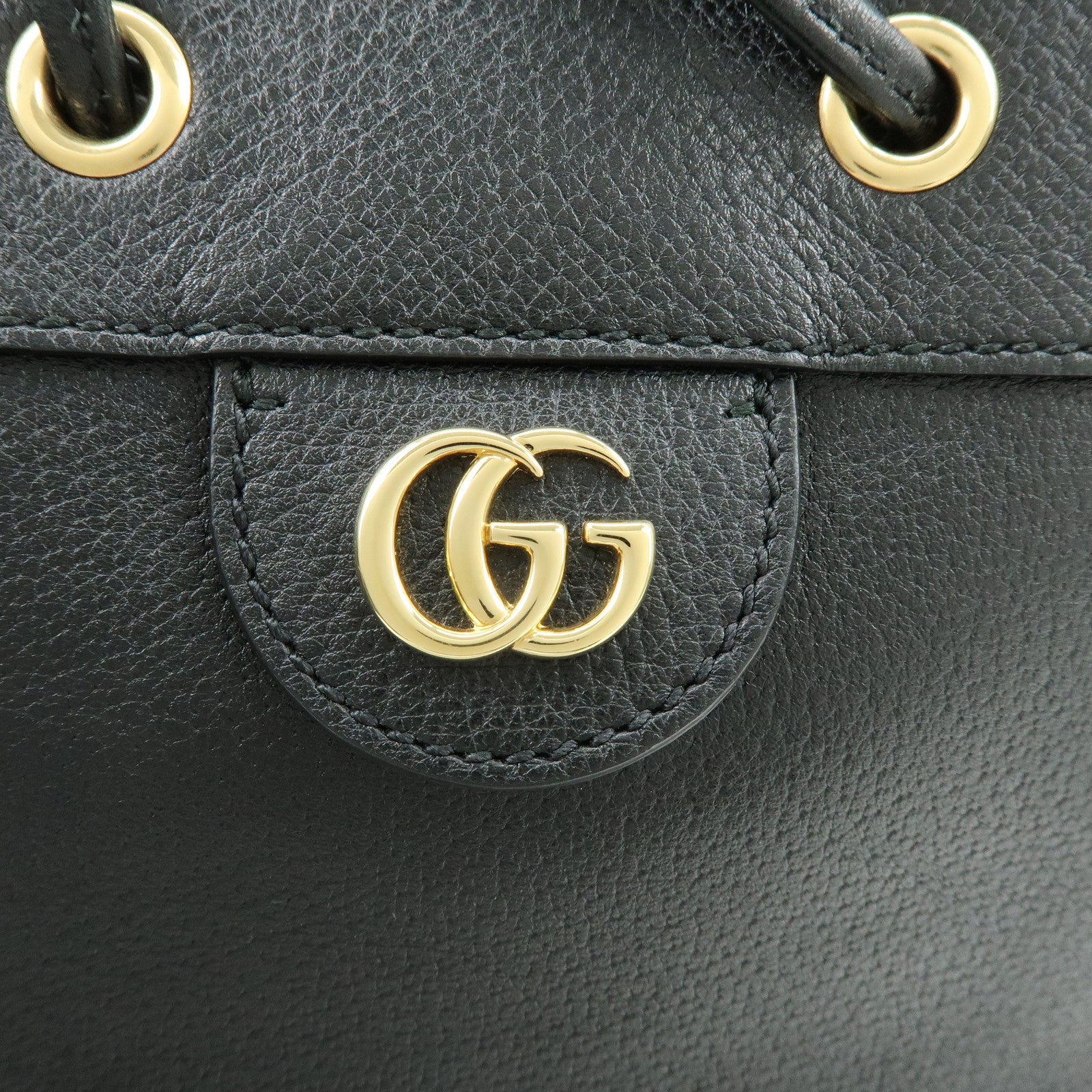 GUCCI Ophidia Sherry GG Marmont 2way Bucket Bag Small Black 610846