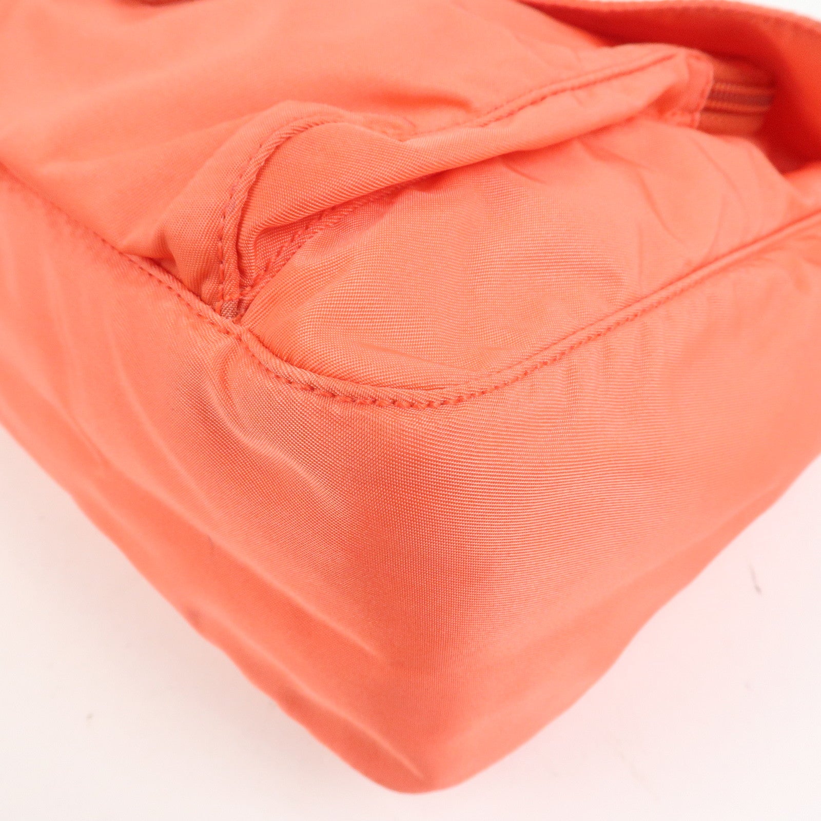 PRADA Triangle Logo Nylon Leather Shoulder Bag Crossbody Bag BT8994