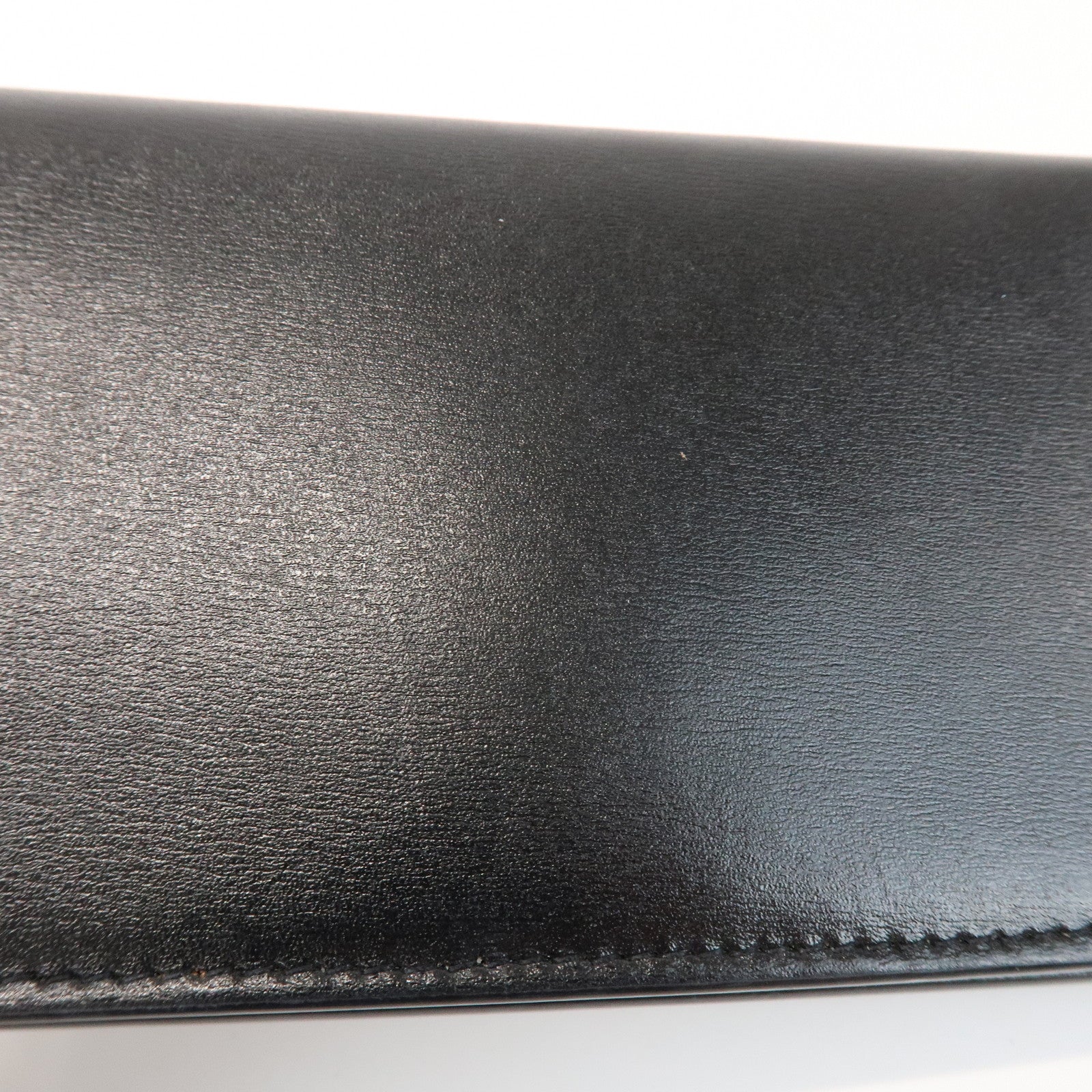 SAINT LAURENT PARIS Cassandra Leather SA Long Wallet Black 635542