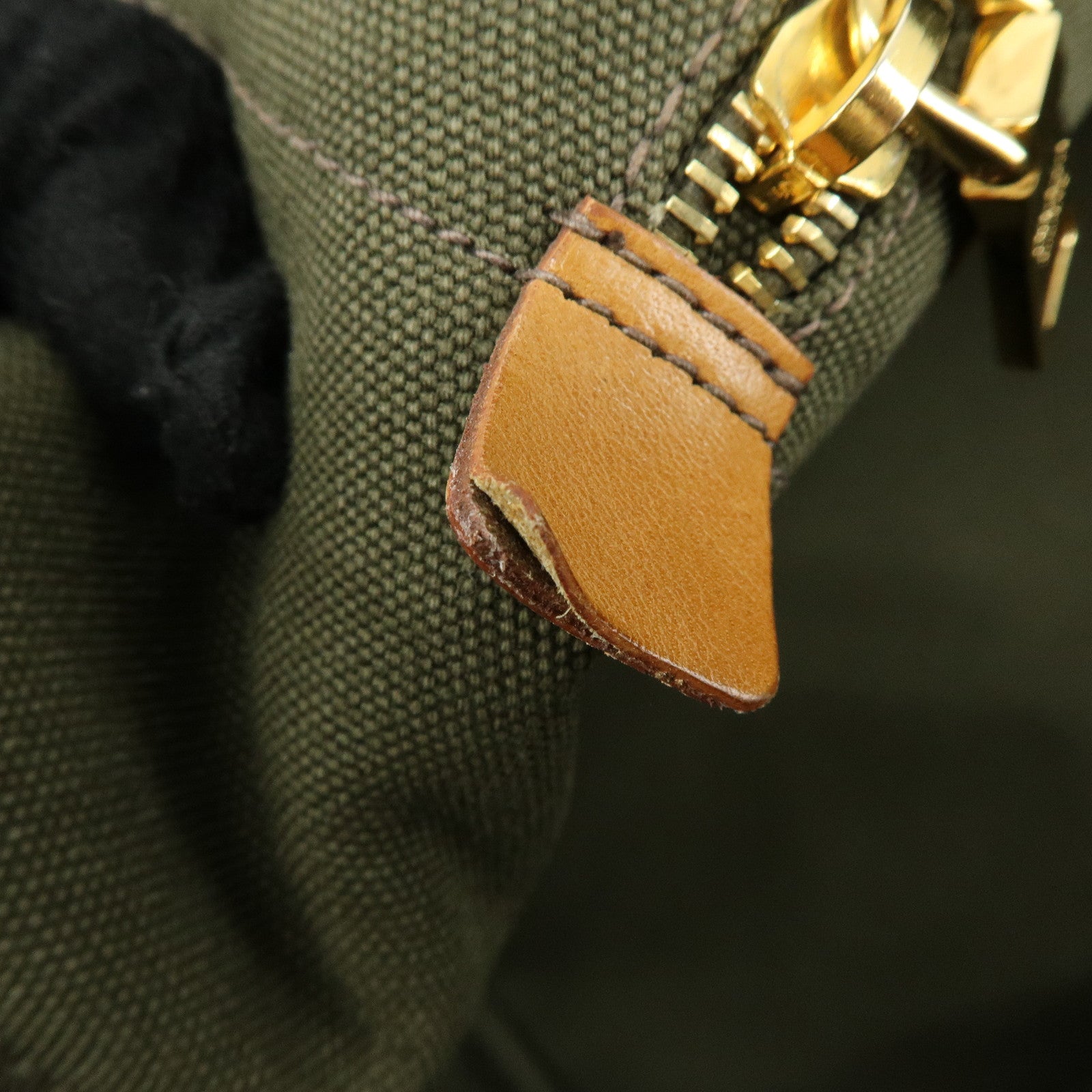 PRADA Triangle Logo Canapa Large Canvas Tote Bag Hand Bag BN1872