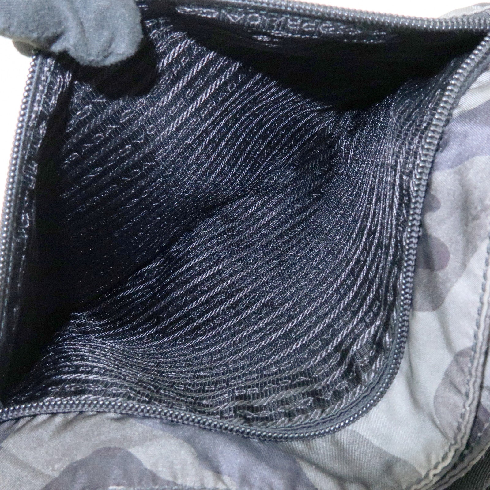 PRADA Triangle Logo Nylon Shoulder Bag Crossbody Bag Camouflage