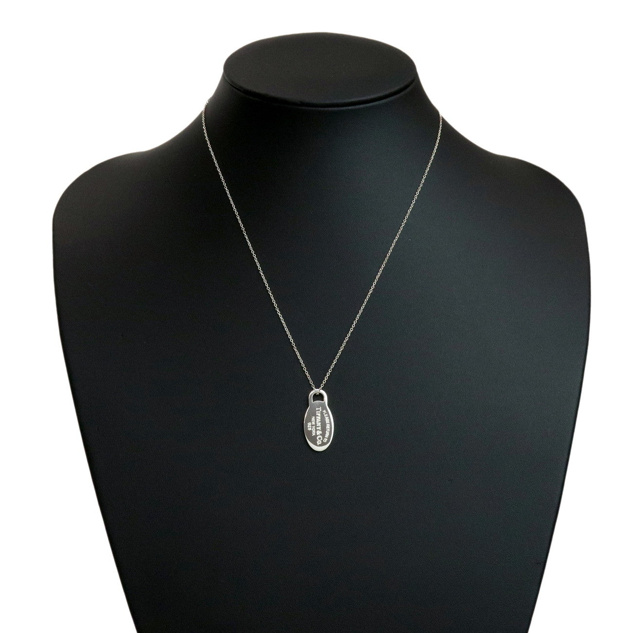 Tiffany&Co. Return to Oval Tag Necklace SV925 Silver