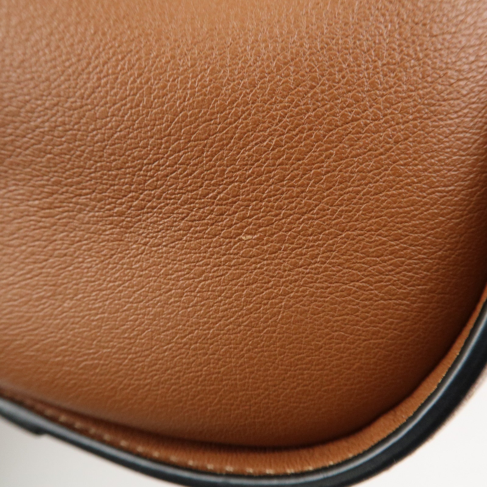 LOEWE Leather Hammock Bag Small Shoulder Bag Hand Bag Brown Used