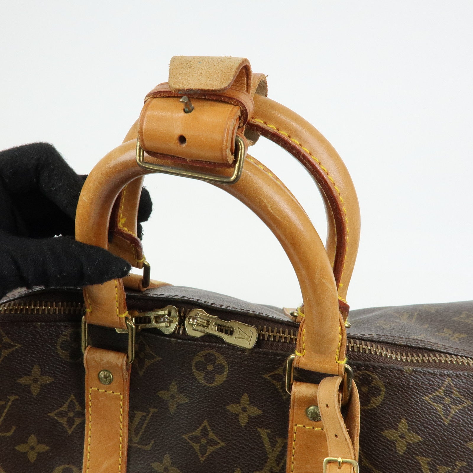 Louis Vuitton Monogram Keep All 45 Boston Bag Brown M41428