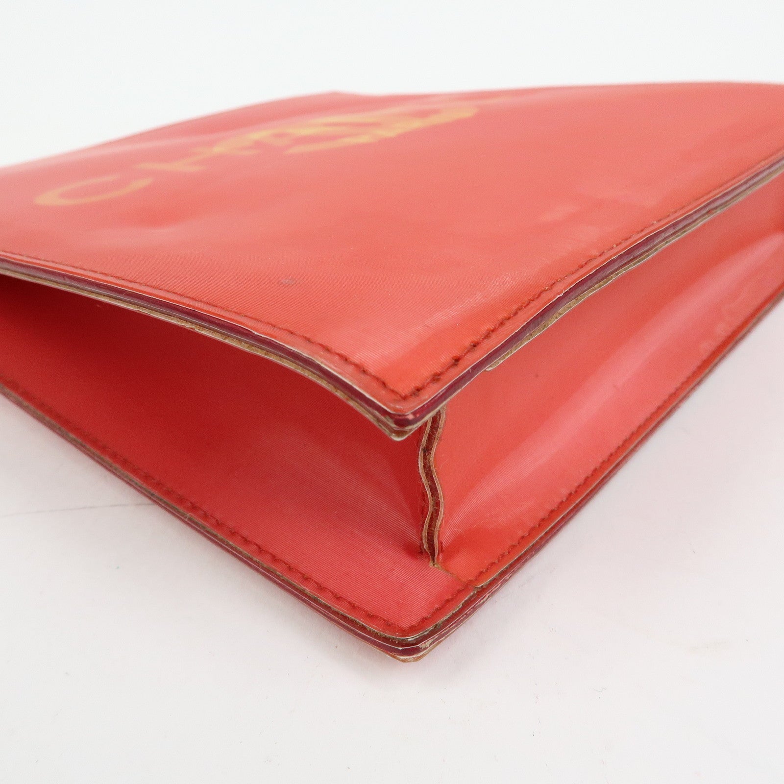 CHANEL COCO Mark PVC Hologram Chain Shoulder Bag Red