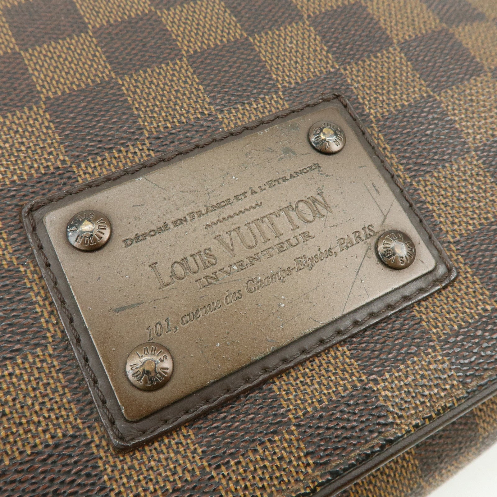 Louis Vuitton Damier Ebene Brooklyn Messenger Bag Brown N51211