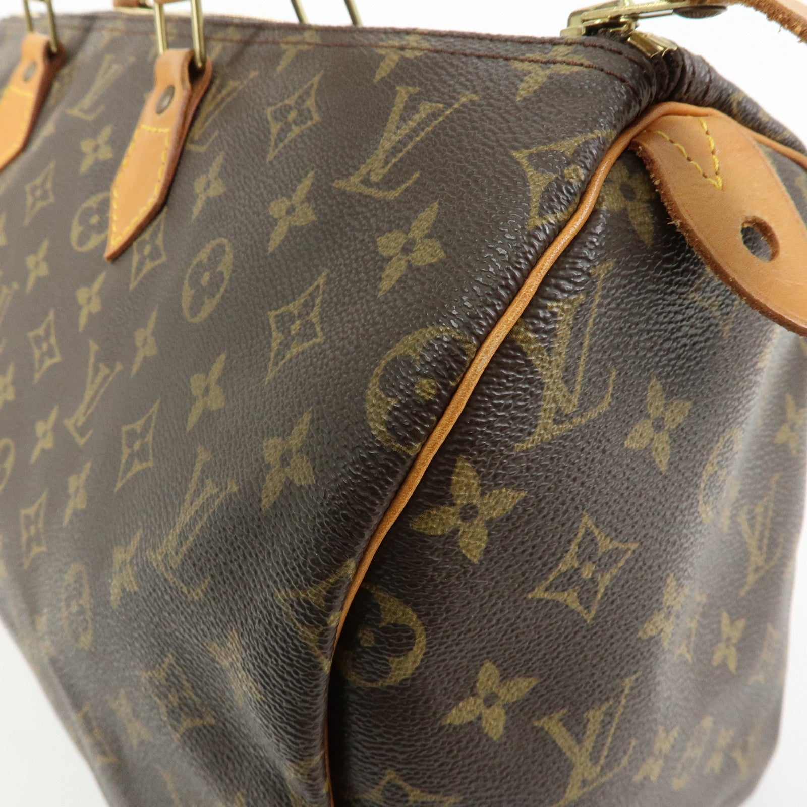 Louis Vuitton Monogram Speedy 40 Hand Bag Boston Bag Brown M41522