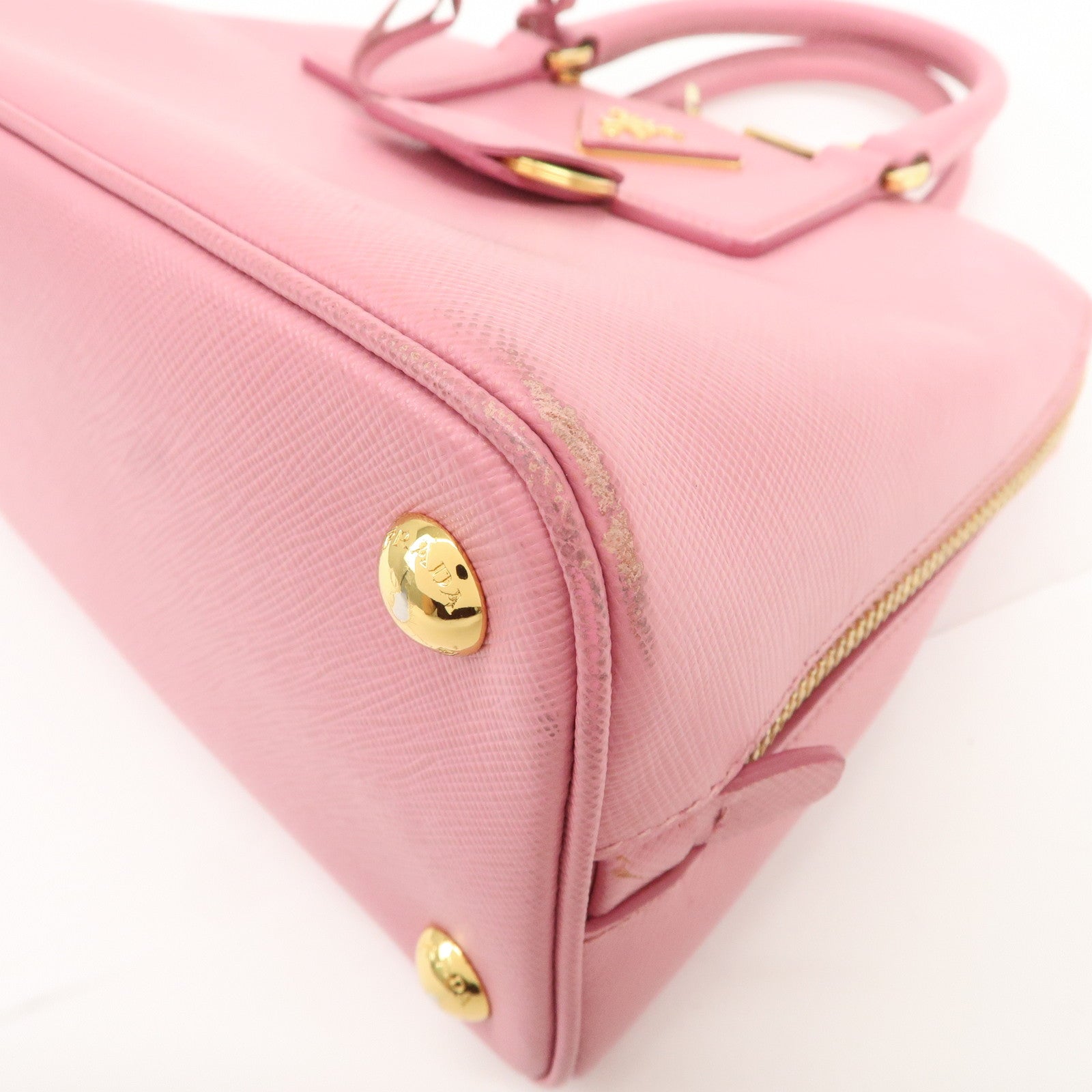 PRADA Triangle Logo Saffiano Leather Promenade Small 2WayBag BL0838