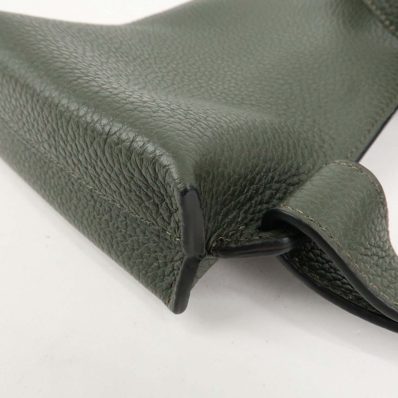 LOEWE Anagram Vertical T Pocket Cross Body Bag Shoulder Bag Green