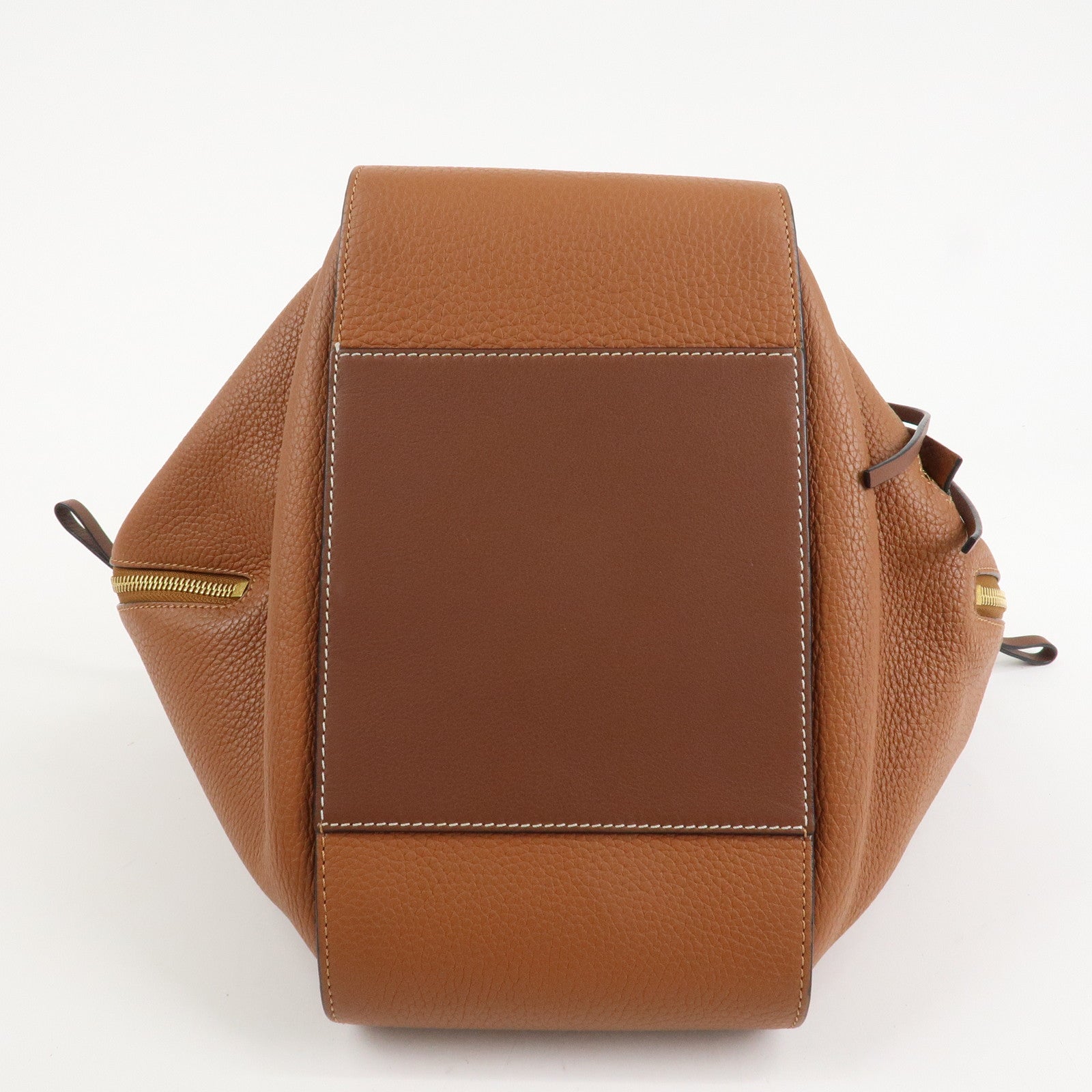 LOEWE Anagram Leather Hammock Small Shoulder Bag Brown Used