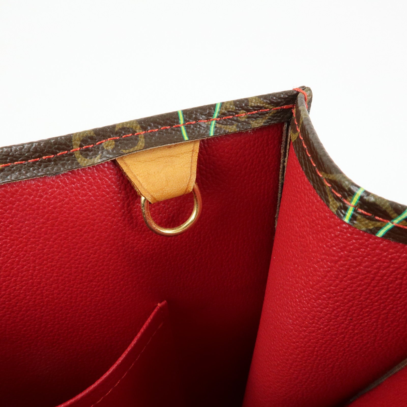 Louis Vuitton Monogram Cherry Sac Plat Tote Bag Brown Cherry M95010