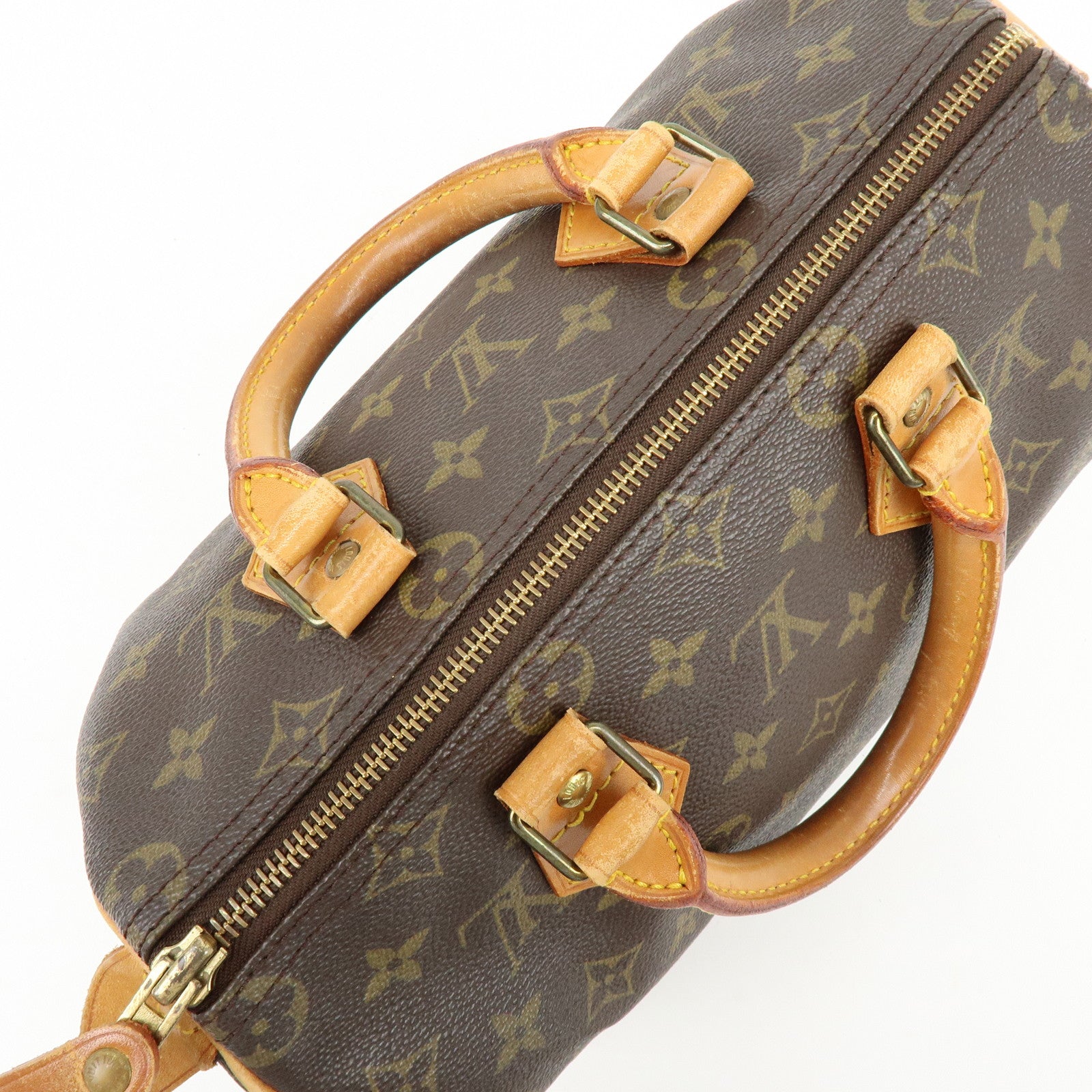 Louis Vuitton Monogram Speedy 25 Boston Bag Hand Bag Brown M41528