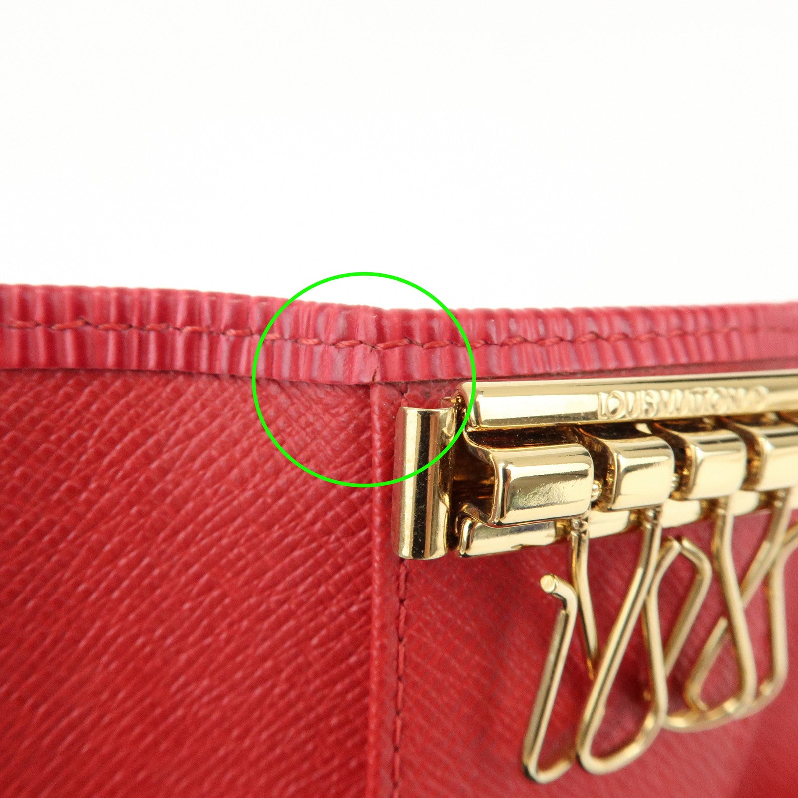 Louis Vuitton Epi Leather Multicle 4 Key Case Rouge M6382E