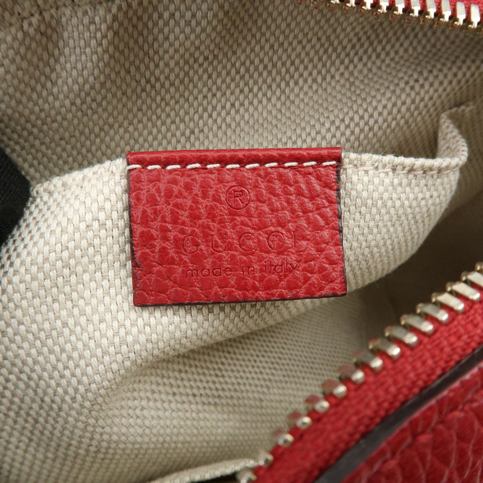 GUCCI SOHO Leather Shoulder Crossbody Bag Pink Red 431567
