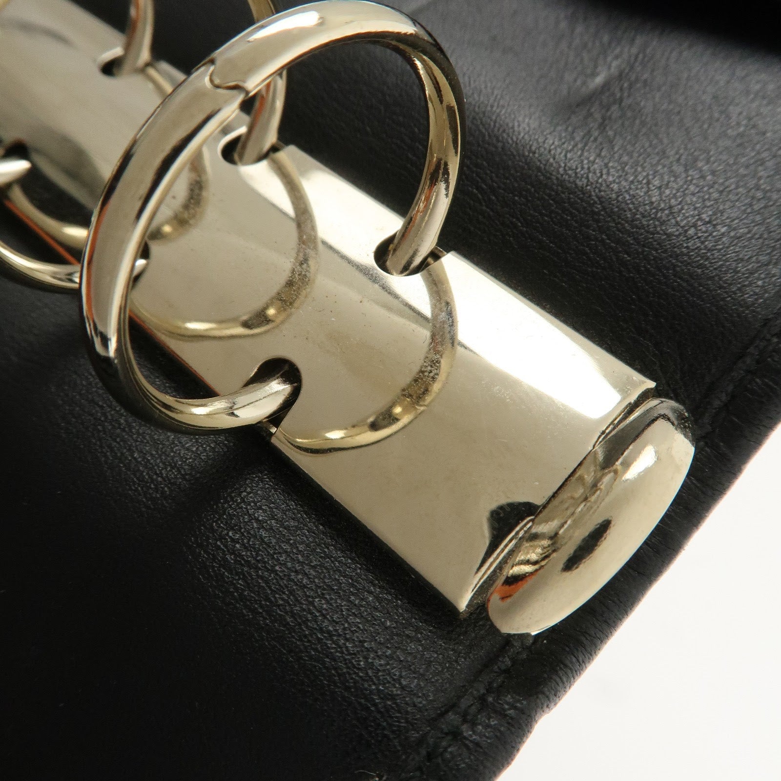 GUCCI Guccissima Leather Agenda Planner Cover Black 115241 Used