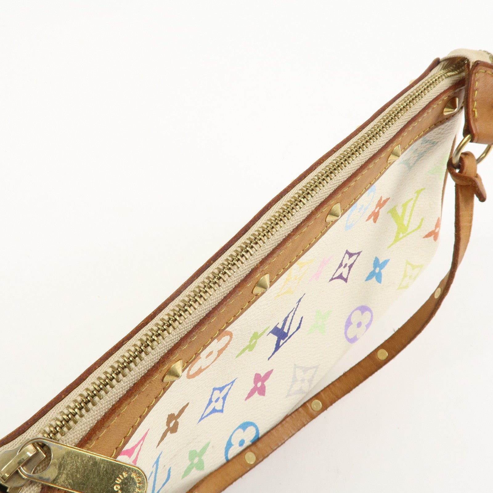 Louis Vuitton Monogram Multicolor Pochette Accessoires Blanc M92649