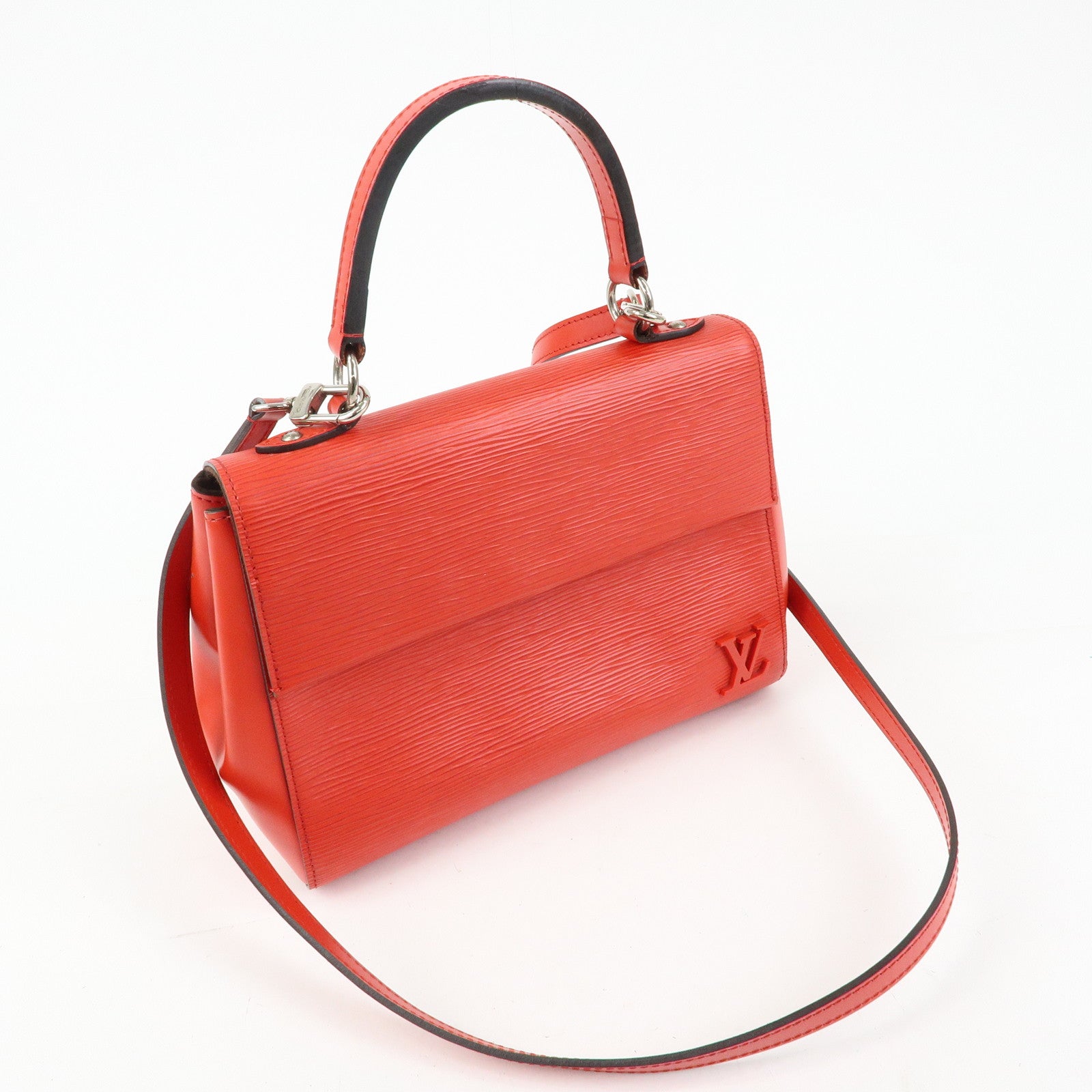 Louis Vuitton Epi Cluny BB Hand Bag Shoulder Bag Coquelicot M41337