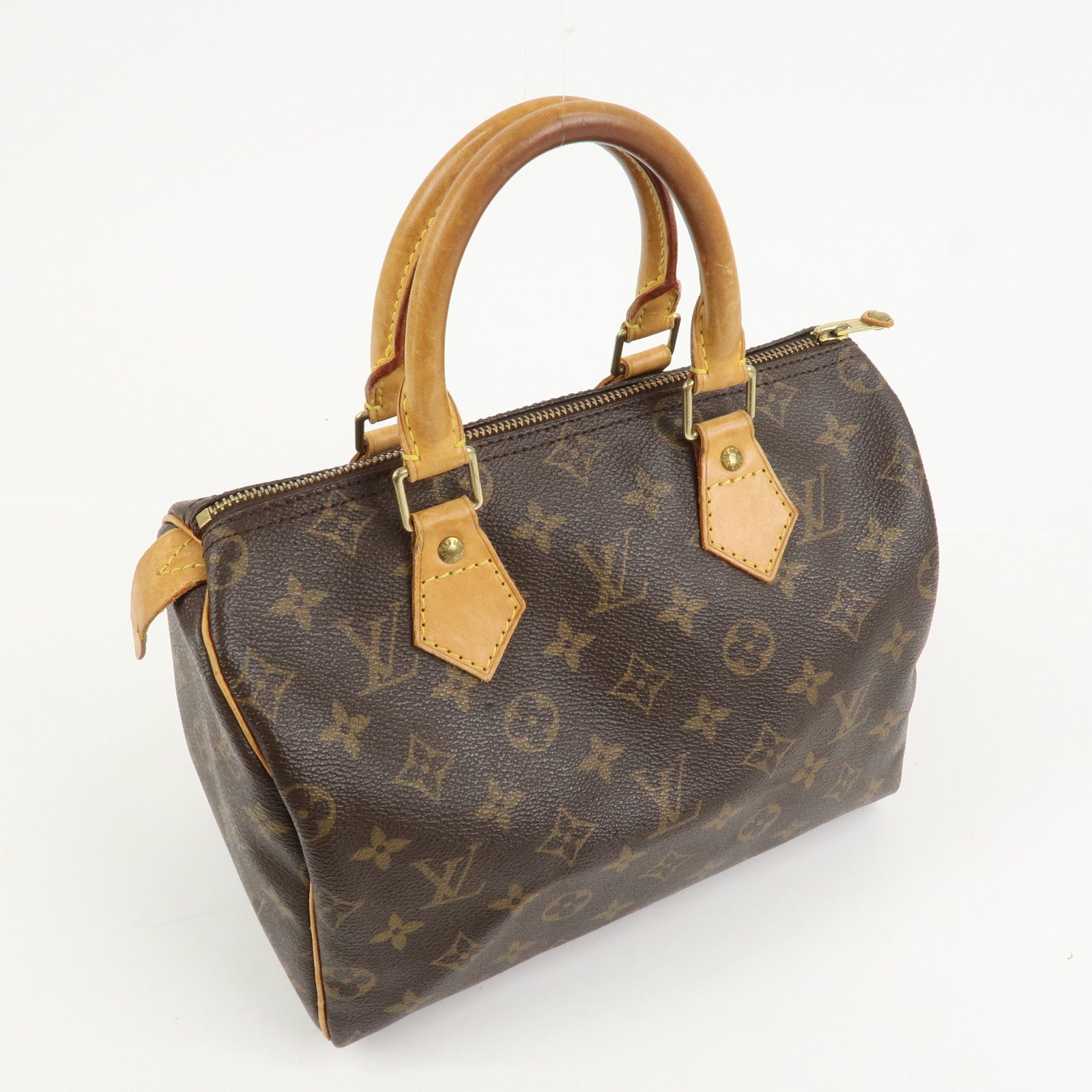 Louis Vuitton Monogram Speedy 25 Boston Bag Hand Bag Brown M41528