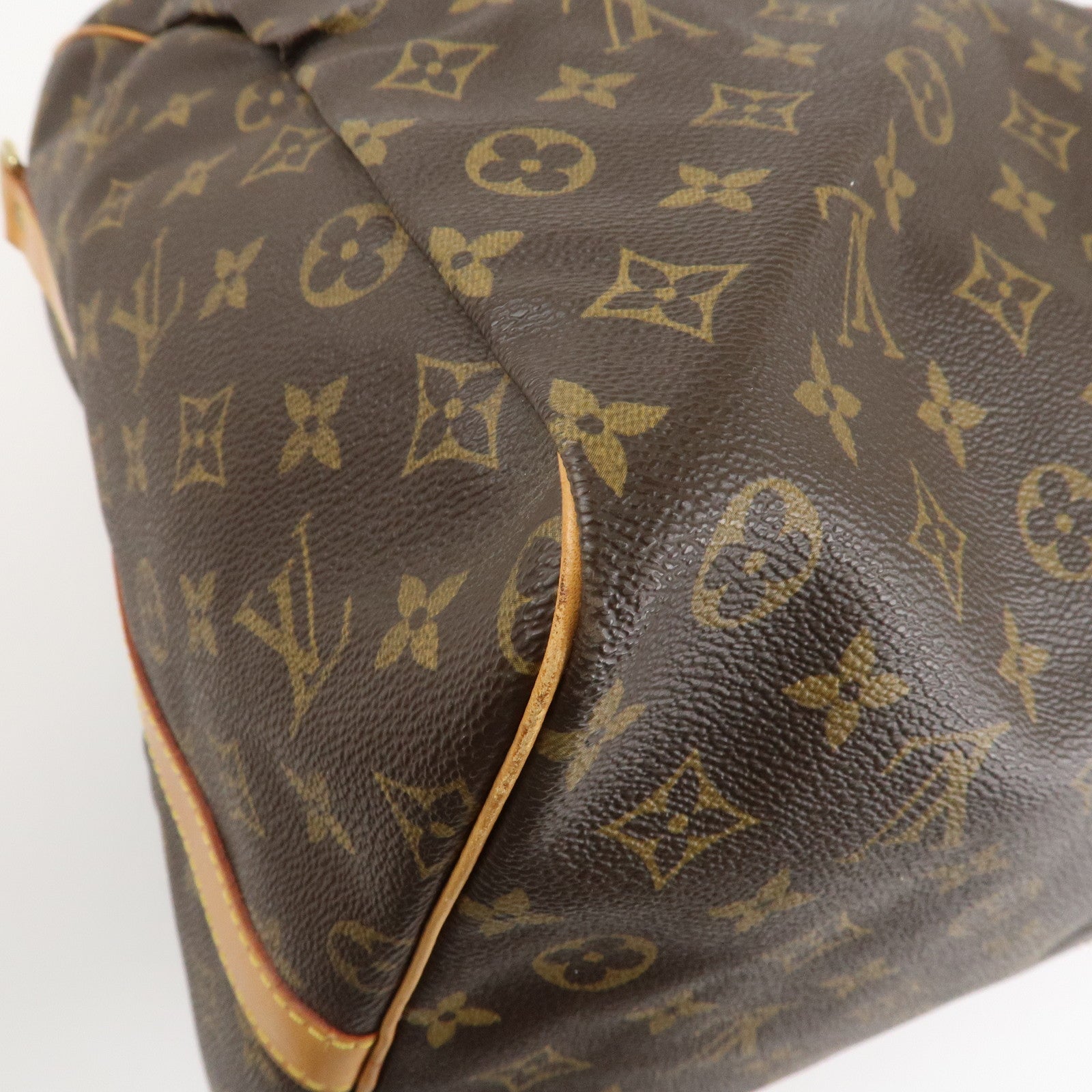 Louis Vuitton Monogram Keep All Bandouliere 60 Bag Brown M41412 Used