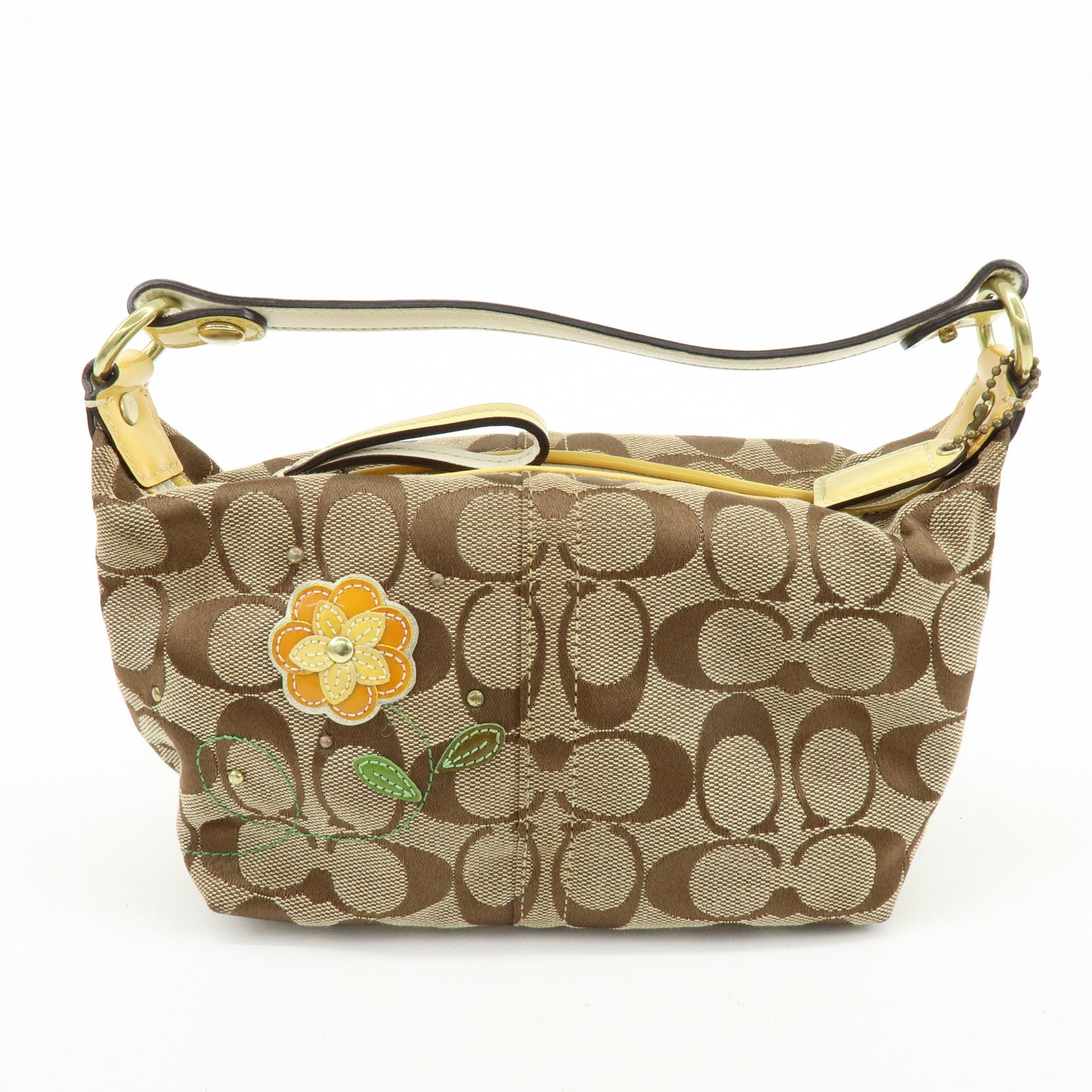 COACH Set of 3 Signature Canvas Leather Shoulder Bag Hand Bag