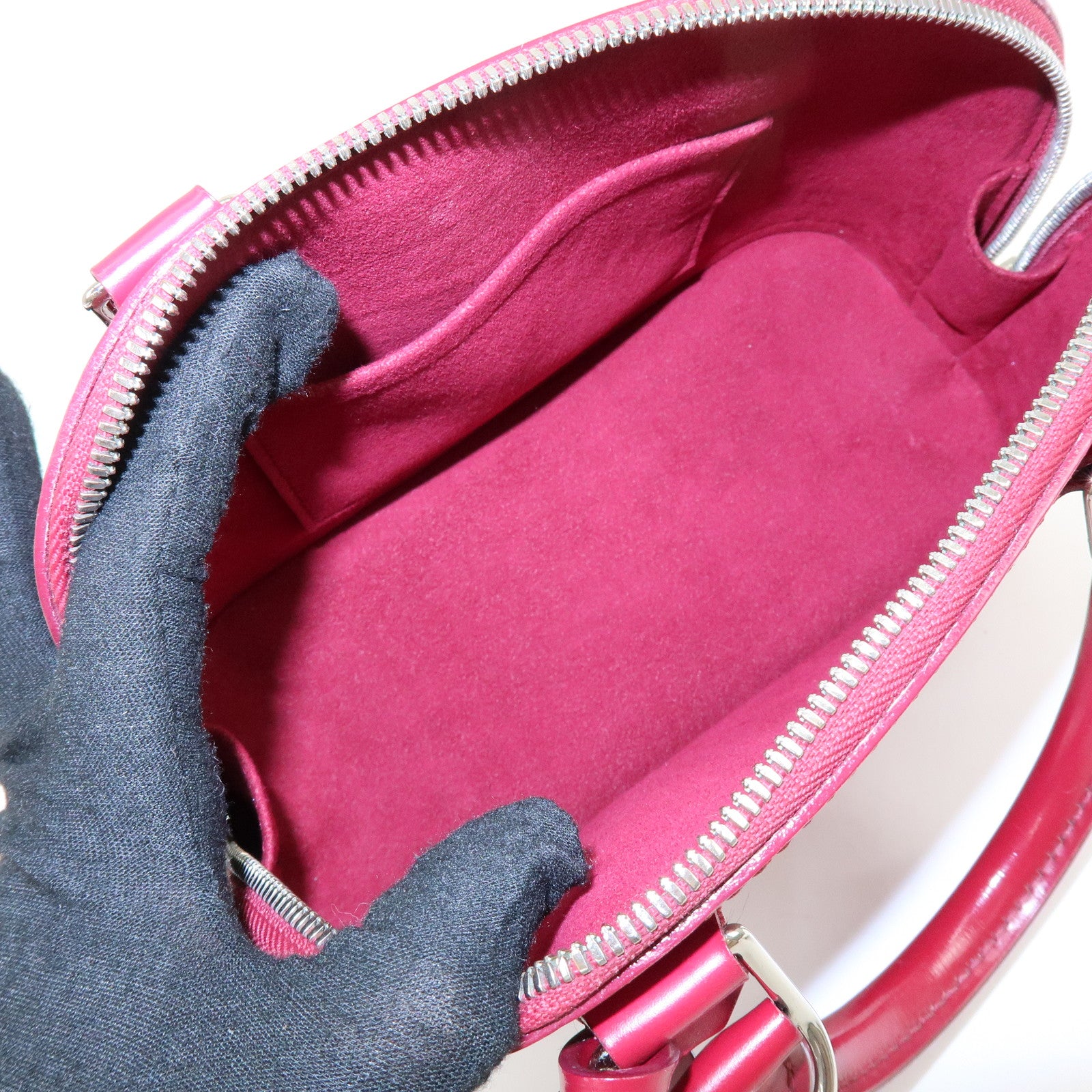 Louis Vuitton Epi Alma BB 2Way Hand Bag Shoulder Bag Fuchsia M40851