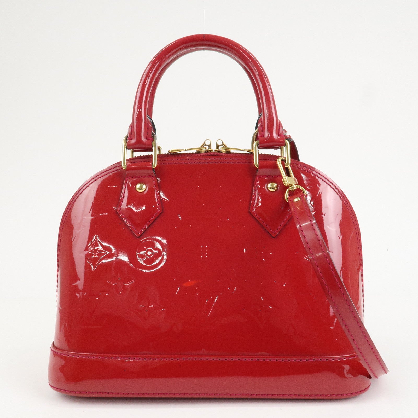 Louis Vuitton Monogram Vernis Alma BB 2Way Bag Rose Indien M91771 Used