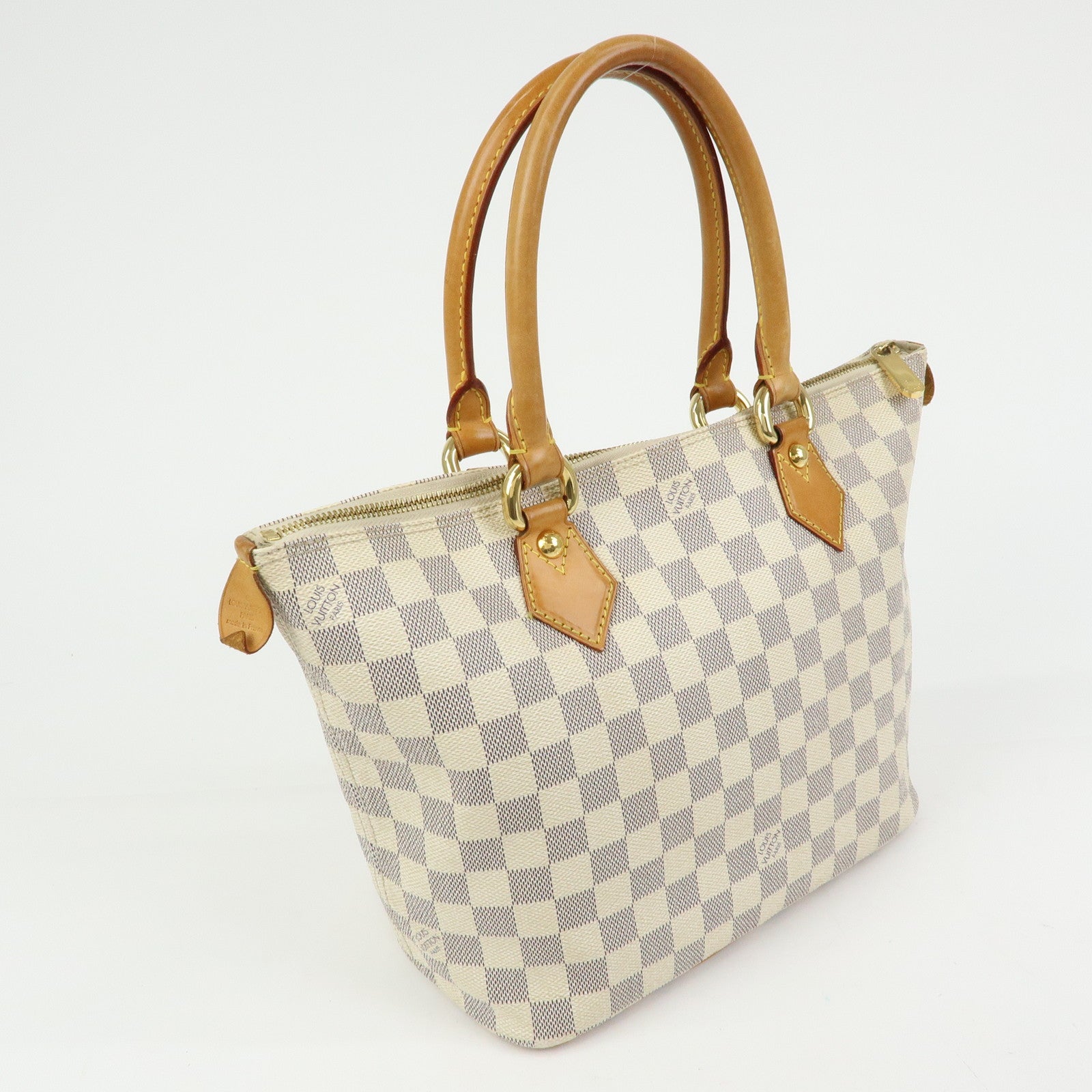 Louis Vuitton Damier Azur Saleya PM Tote Bag Hand Bag N51186