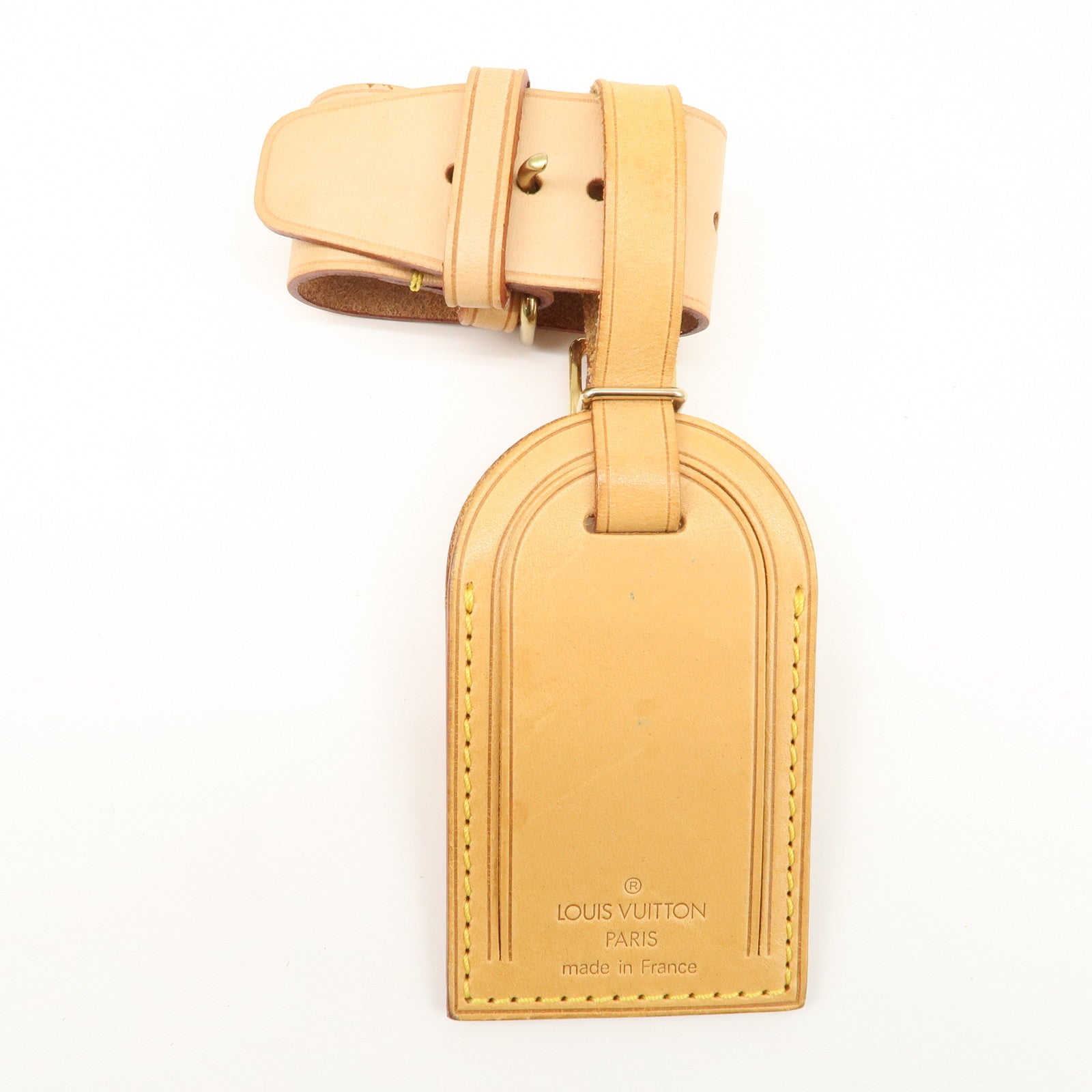 Louis Vuitton Set of 15 Nume Leather Name Tag & Poignet Natural Used