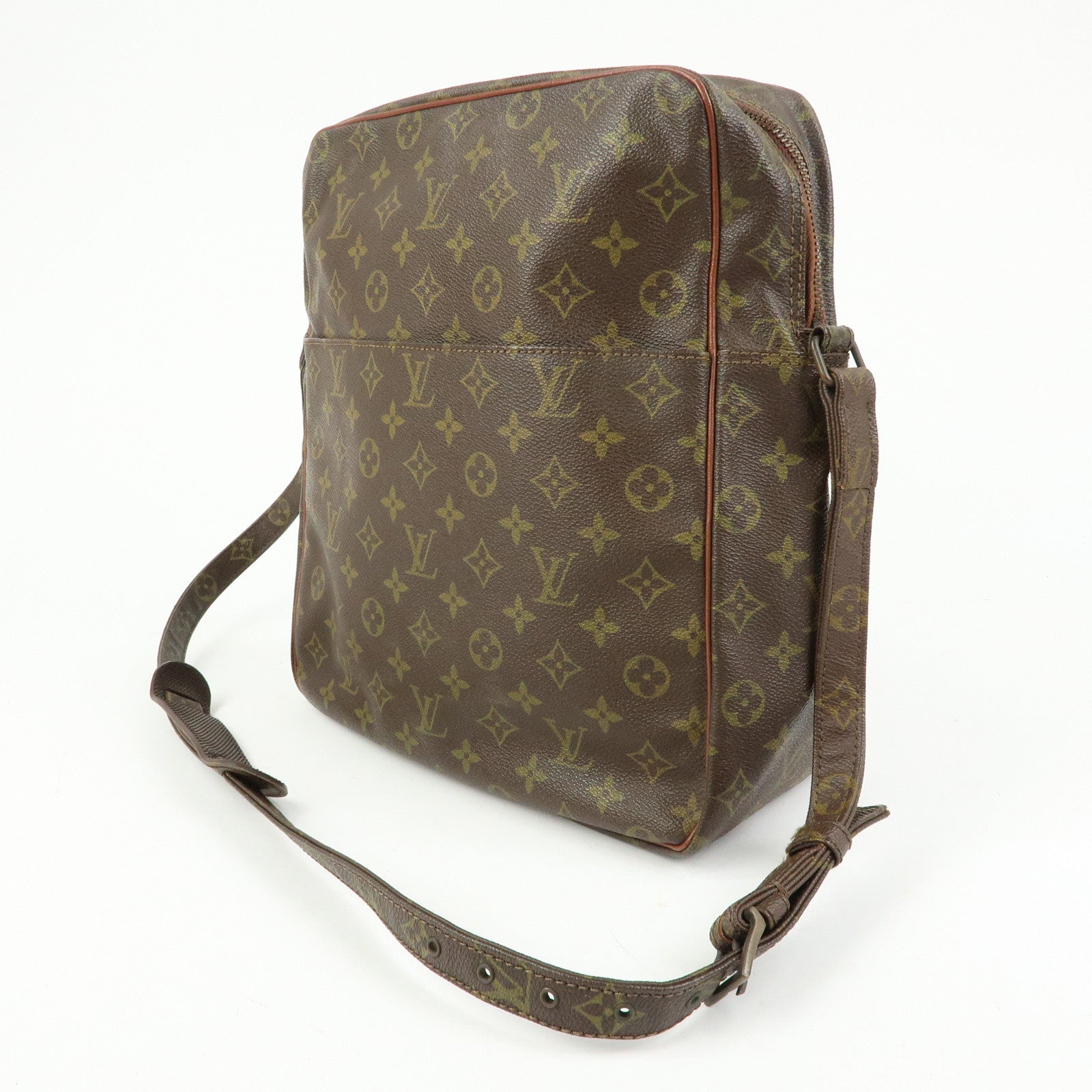 Louis Vuitton Monogram Canvas Leather Shoulder Bag Crossbody Bag