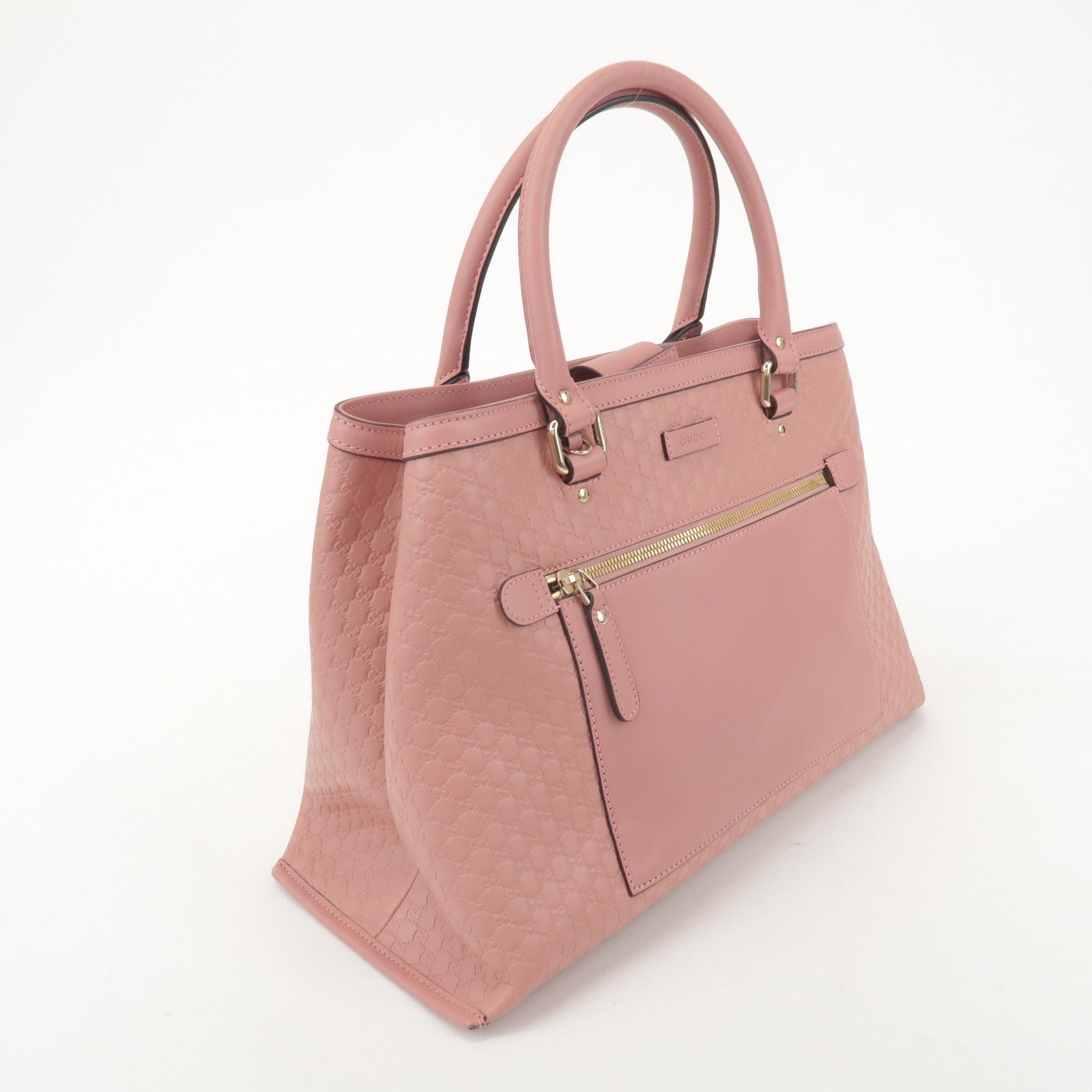 GUCCI Guccissima Leather 2Way Hand Bag Shoulder Bag Pink 510291