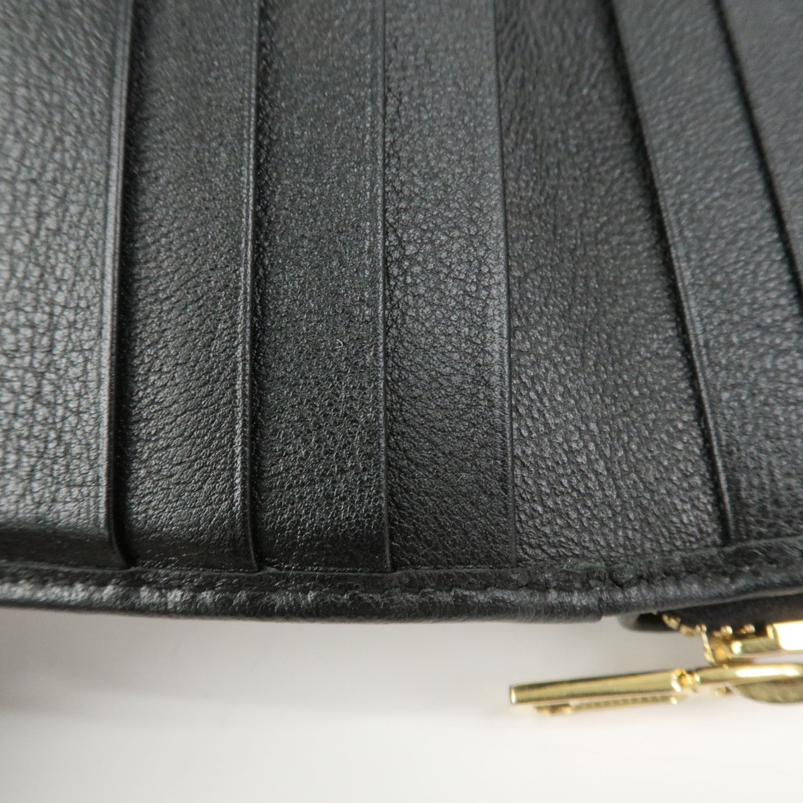 SAINT LAURENT PARIS Coin Case Coin Wallet Leather Black Logo 352906