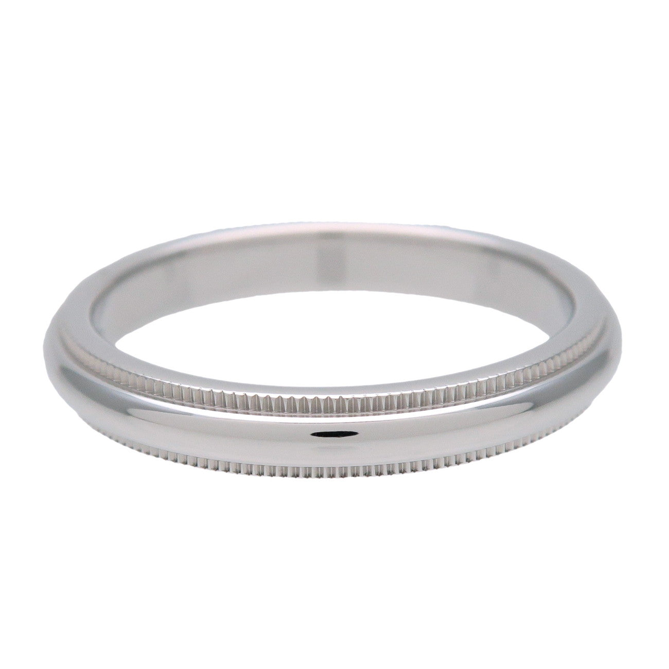 Tiffany & Co Milgrain Band Ring PT950 Platinum US7.25 EU55 HK16