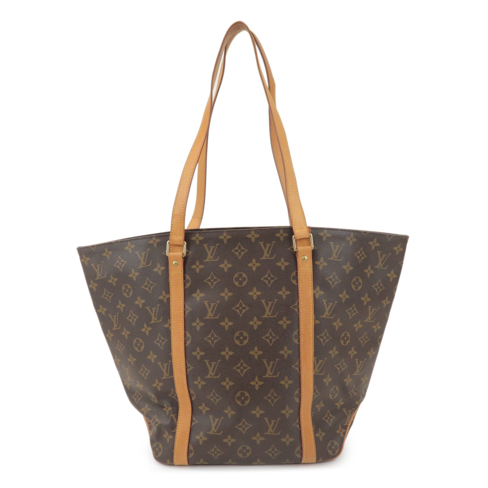 Louis Vuitton Monogram Sac Shopping Shoulder Bag Brown M51108