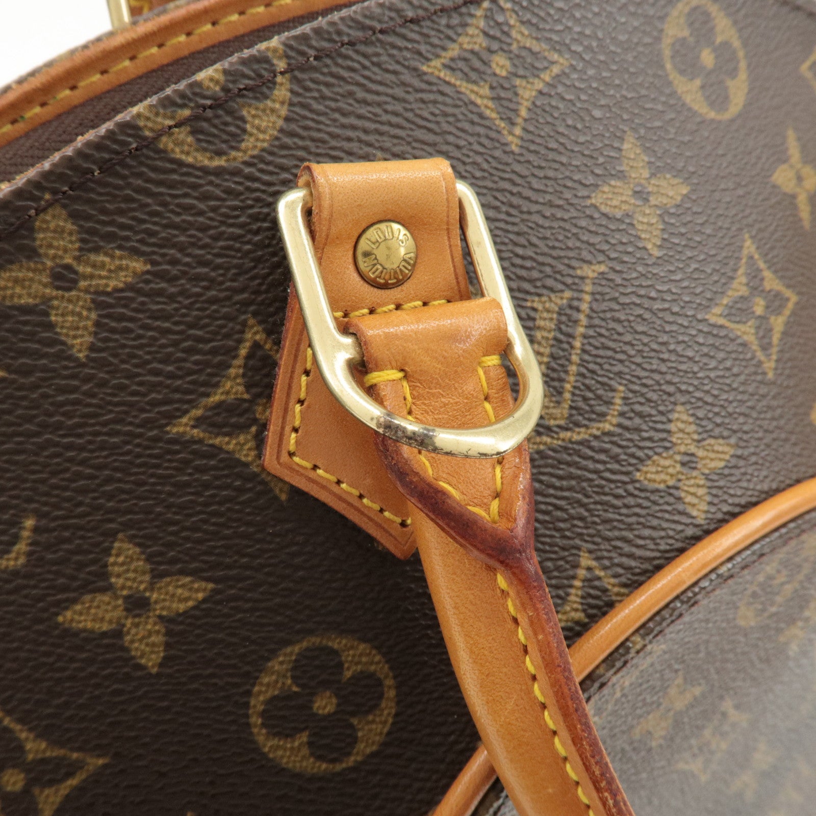 Louis Vuitton Monogram Ellipse MM Hand Bag Brown M51126 Used