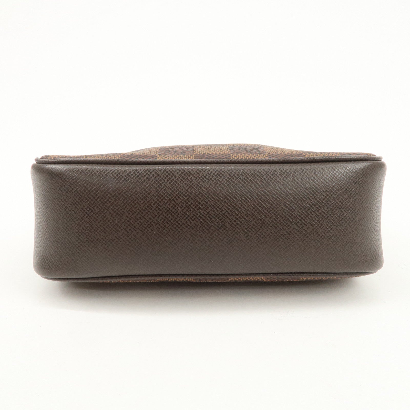 Louis Vuitton Damier Trousse Makeup Accessory Pouch Brown N51982 Used